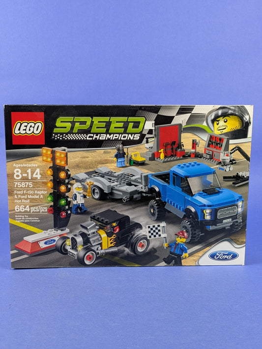 LEGO SPEED CHAMPIONS Ford F-150 Raptor & Ford Model A Hot Rod 75875