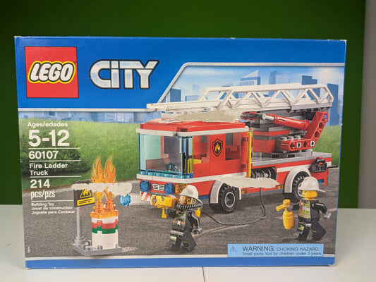 Lego City: Town: Fire Ladder Truck Set 60107 - BRAND NEW!