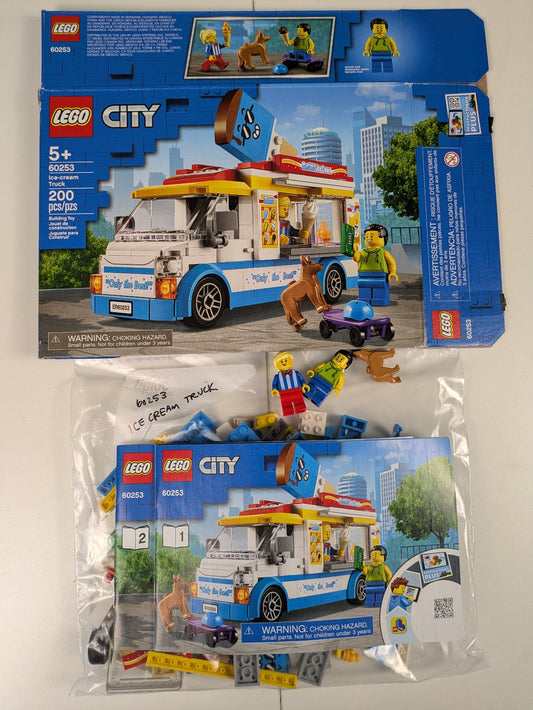 Lego Town: City: Food & Drink: Ice-cream Truck Set 60253 - Complete Set