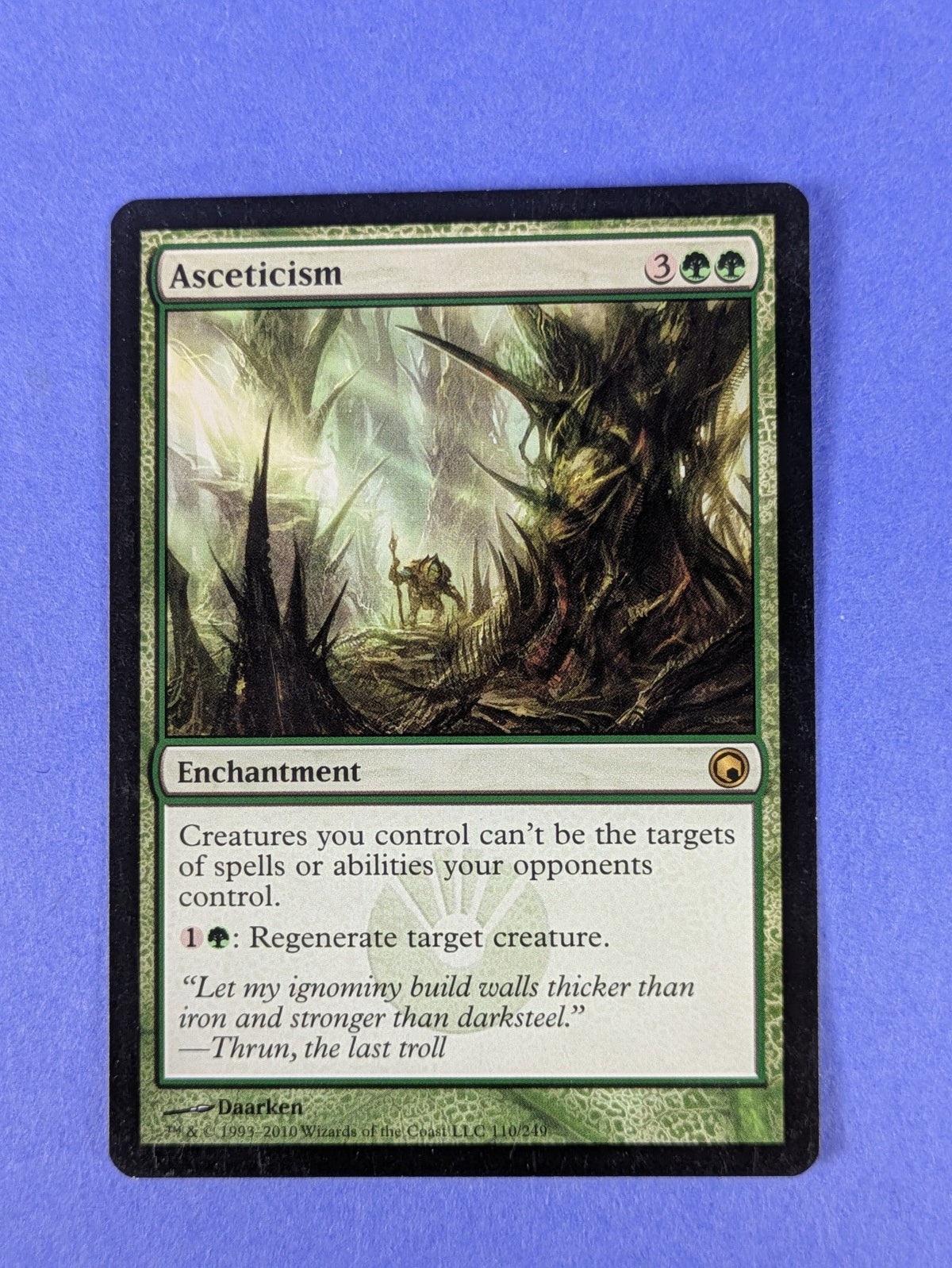 MTG Magic: Scars of Mirrodin: Asceticism #110/249 Rare - LP