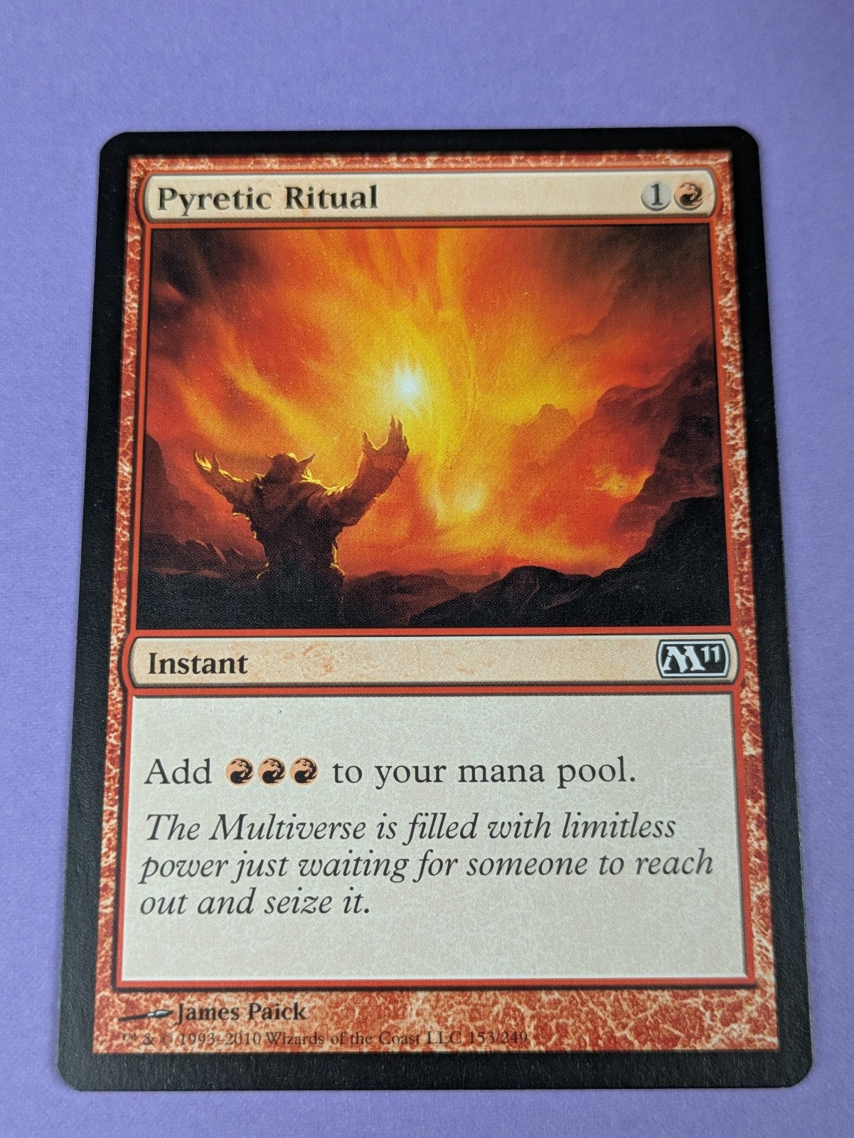 MTG Magic: Magic 2011: Pyretic Ritual #153/249 Common - NM