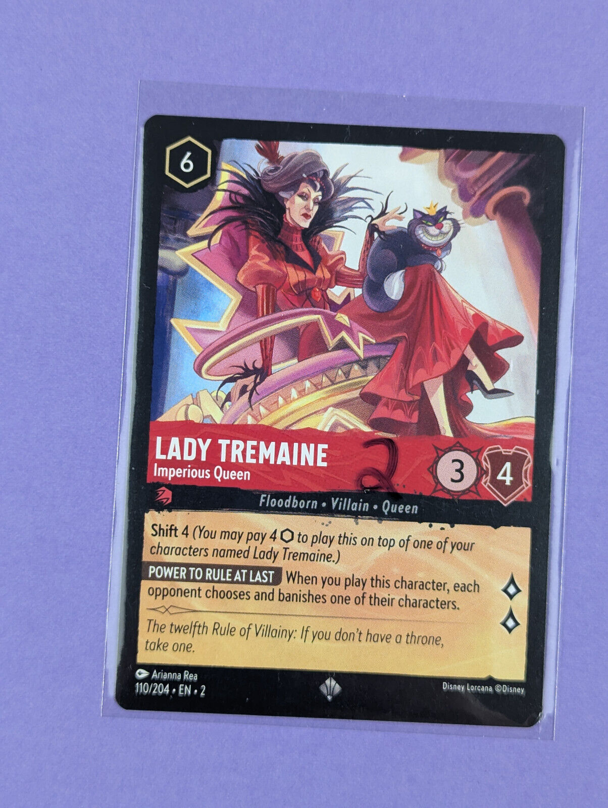 Disney Lorcana: Rise of the Floodborn: Lady Tremaine Imperious Super Rare 46/204