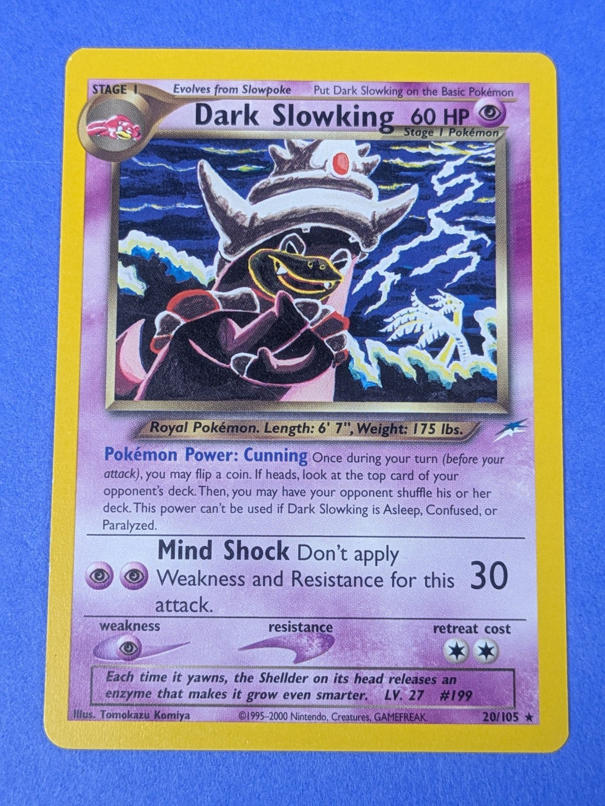 Dark Slowking - 20/105 - Rare Unlimited Neo Destiny - Pokemon - NM