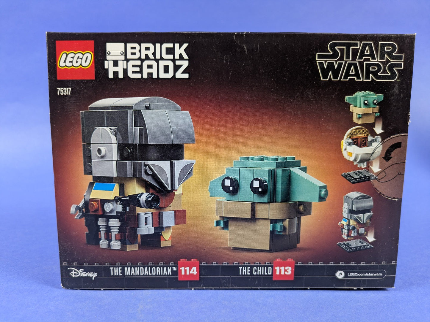 Lego BrickHeadz: Star Wars: The Mandalorian & The Child Set 75317 BRAND NEW