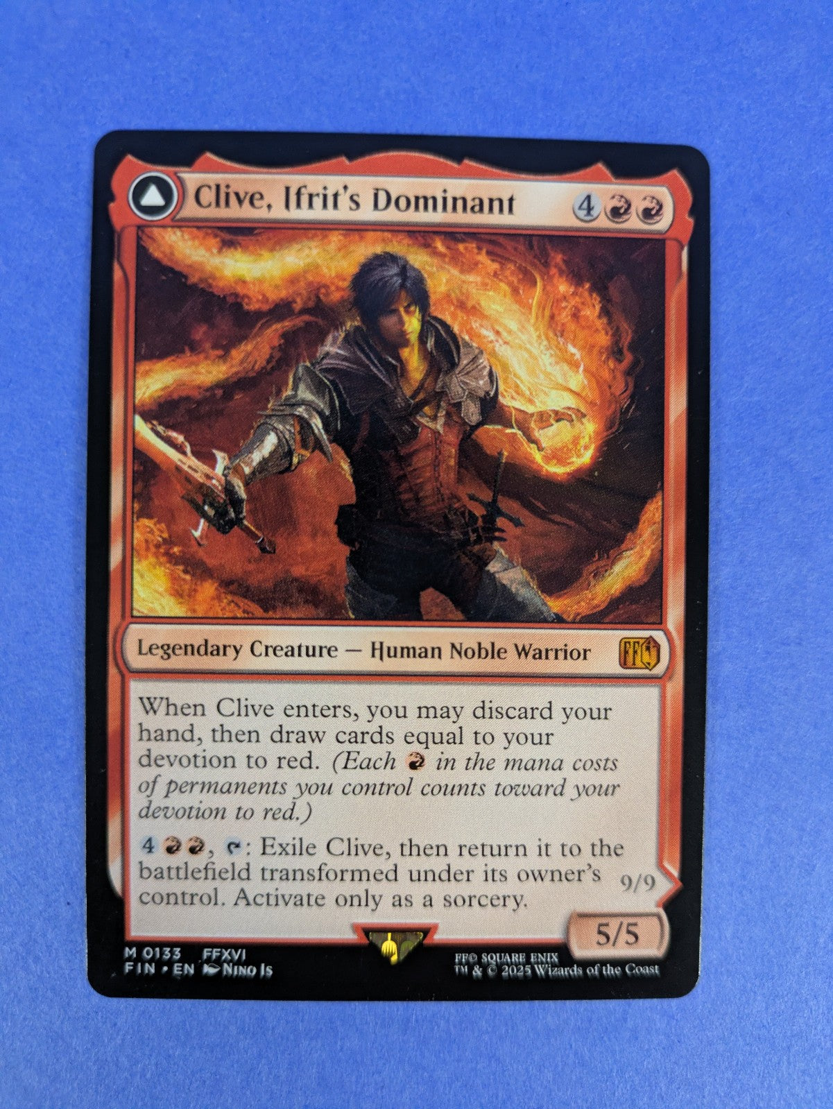 MTG Magic: Clive, Ifrit's Dominant/Ifrit, Warden of Inferno #0133 Mythic - NM