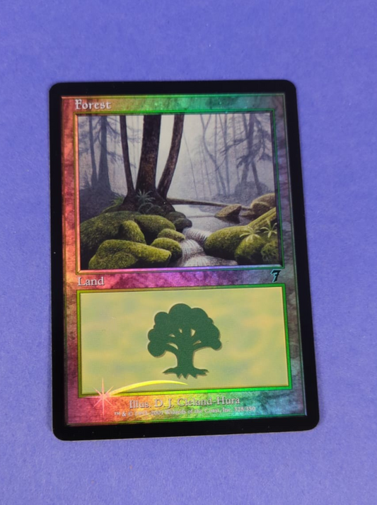 MTG Magic the Gathering: Seventh Edition: Forest Foil #328 Common - NM