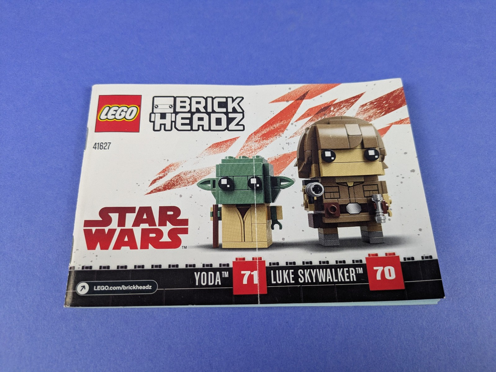 Lego BrickHeadz: Star Wars: Luke Skywalker & Yoda Set 41627 Complete Set