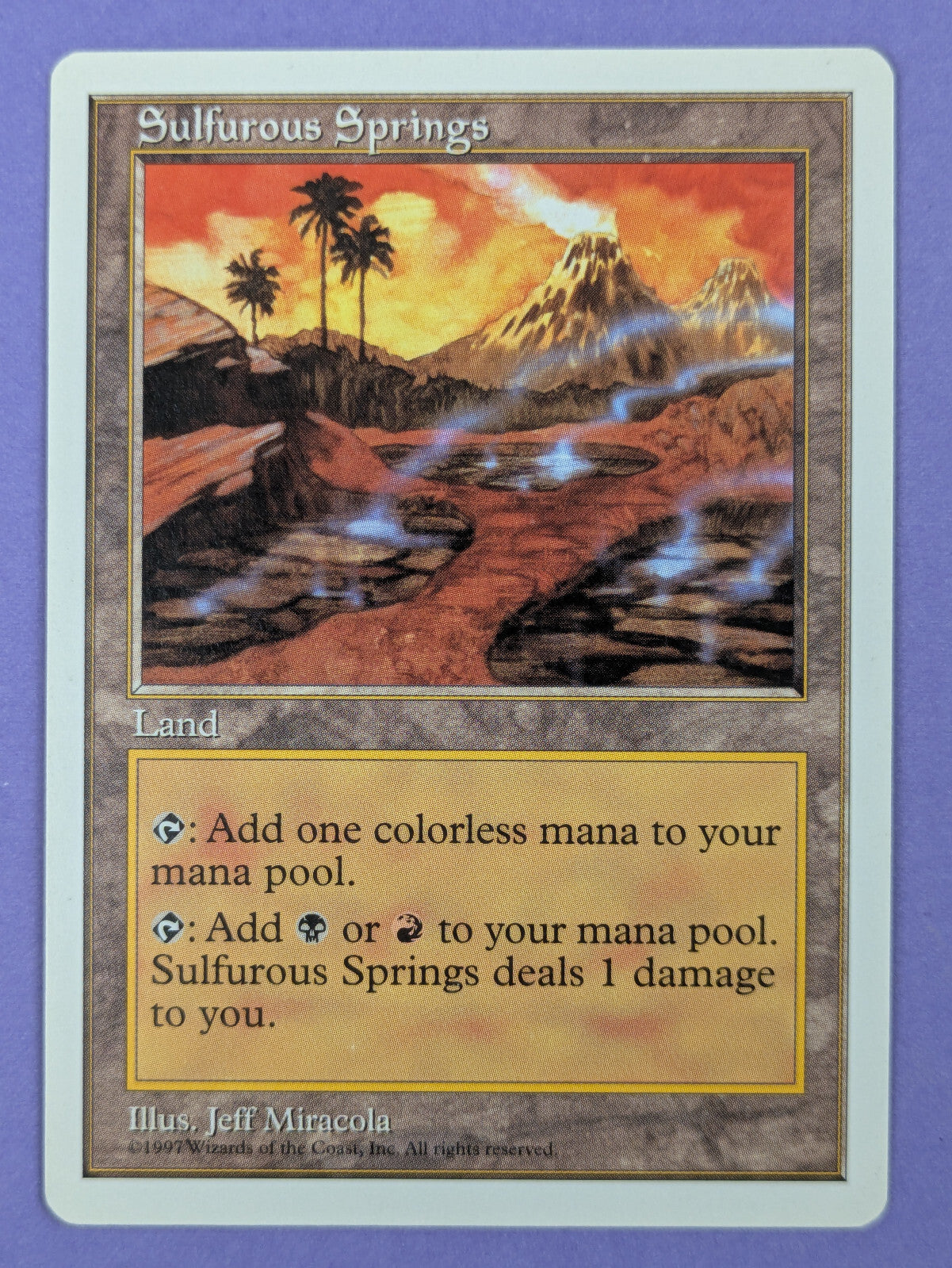 MTG Magic The Gathering: Fifth Edition (5ED): Sulfurous Springs Rare - LP