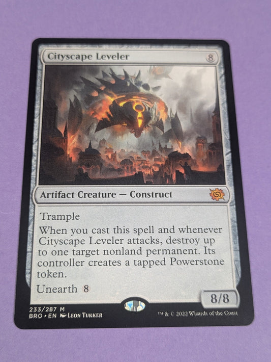 MTG Magic: The Brothers' War: Cityscape Leveler #233/287 Mythic - NM