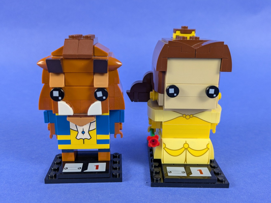 Lego BrickHeadz: Disney: Beast & Belle Sets 41596 41595 Complete Set