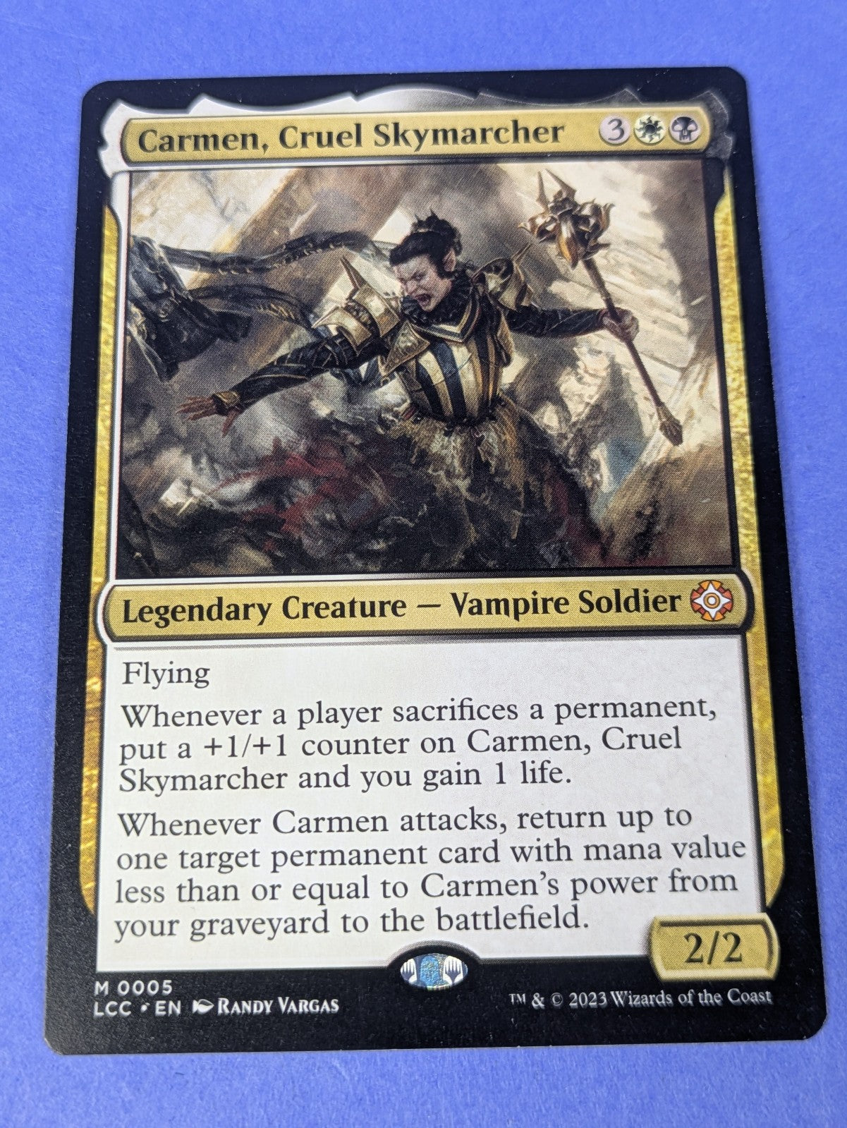 MTG Magic: The Lost Caverns of Ixalan: Carmen, Cruel Skymarcher #0005 Mythic NM