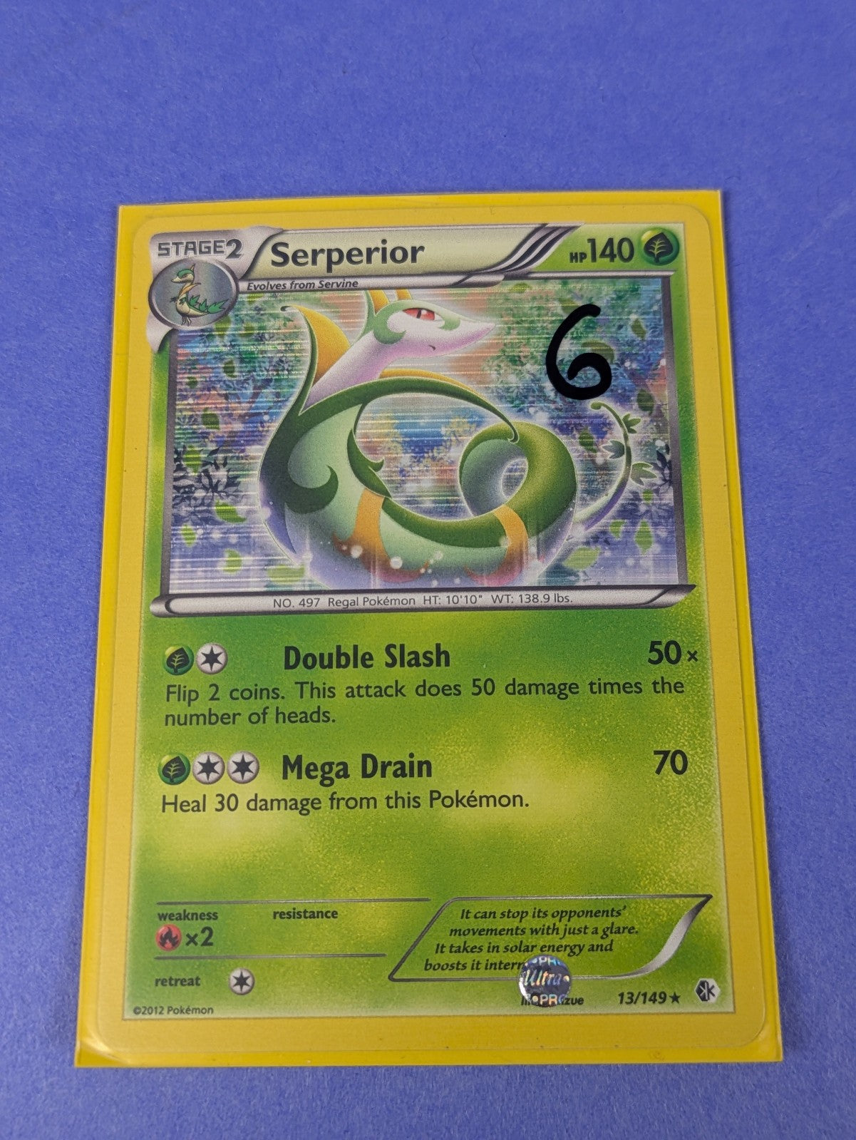 Serperior - 13/149 - Rare Boundaries Crossed - Pokemon Card - LP