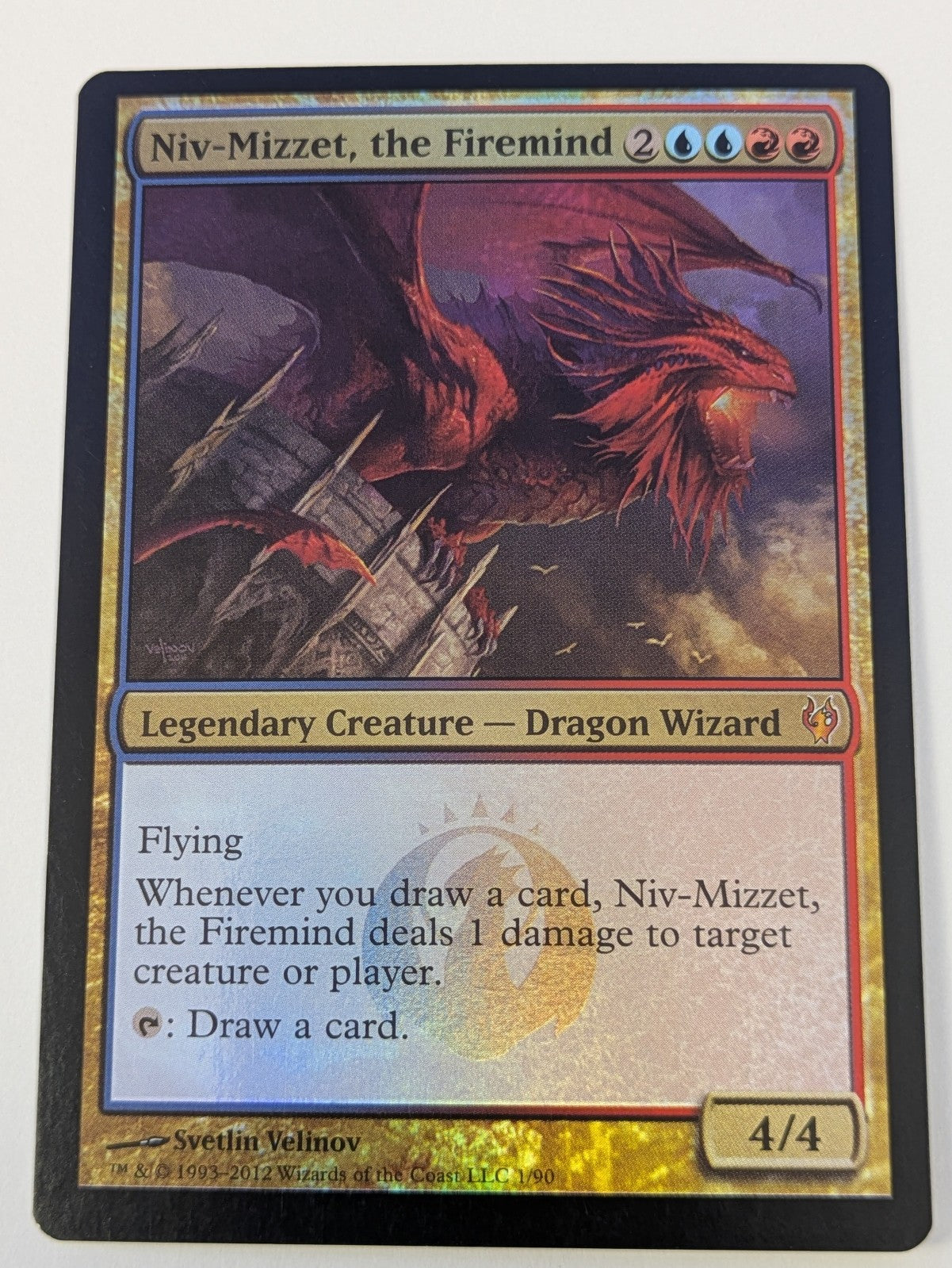 MTG: Duel Decks: Izzet vs. Golgari: Niv-Mizzet, the Firemind Foil 1/90 Mythic LP