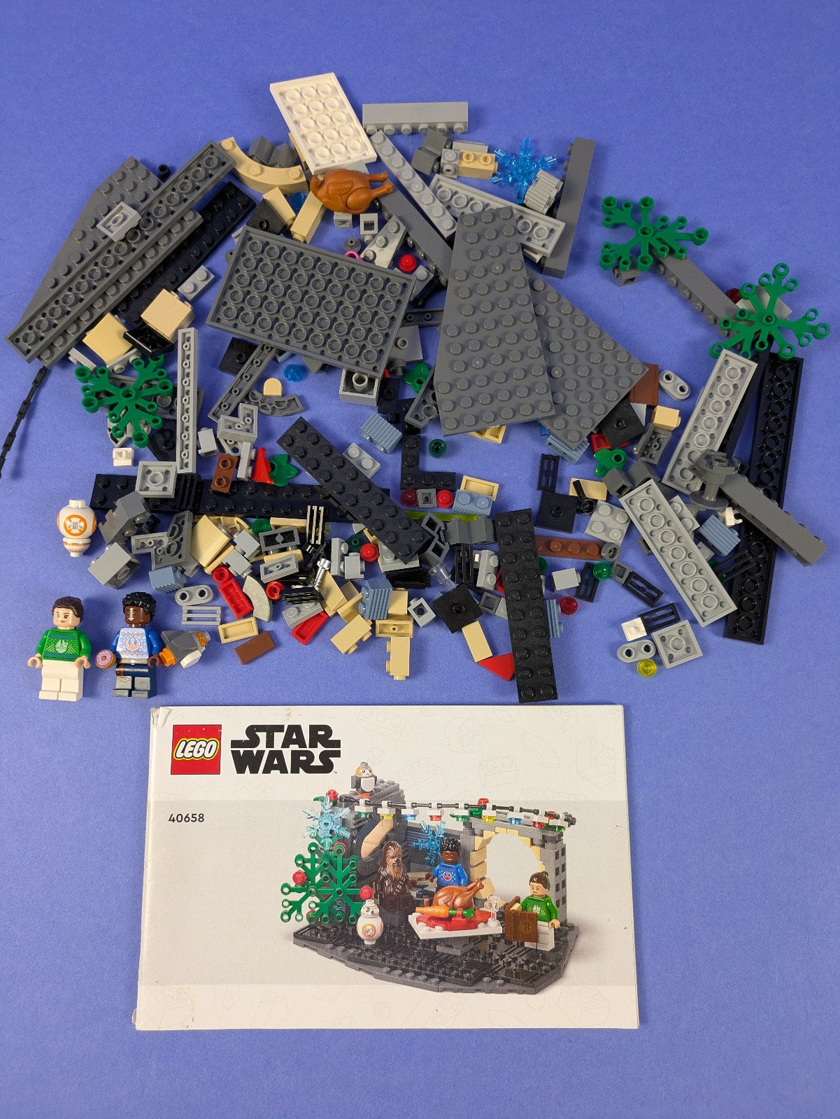 LEGO Star Wars Millennium Falcon Holiday Diorama 40658 Complete Set Pre-Owned