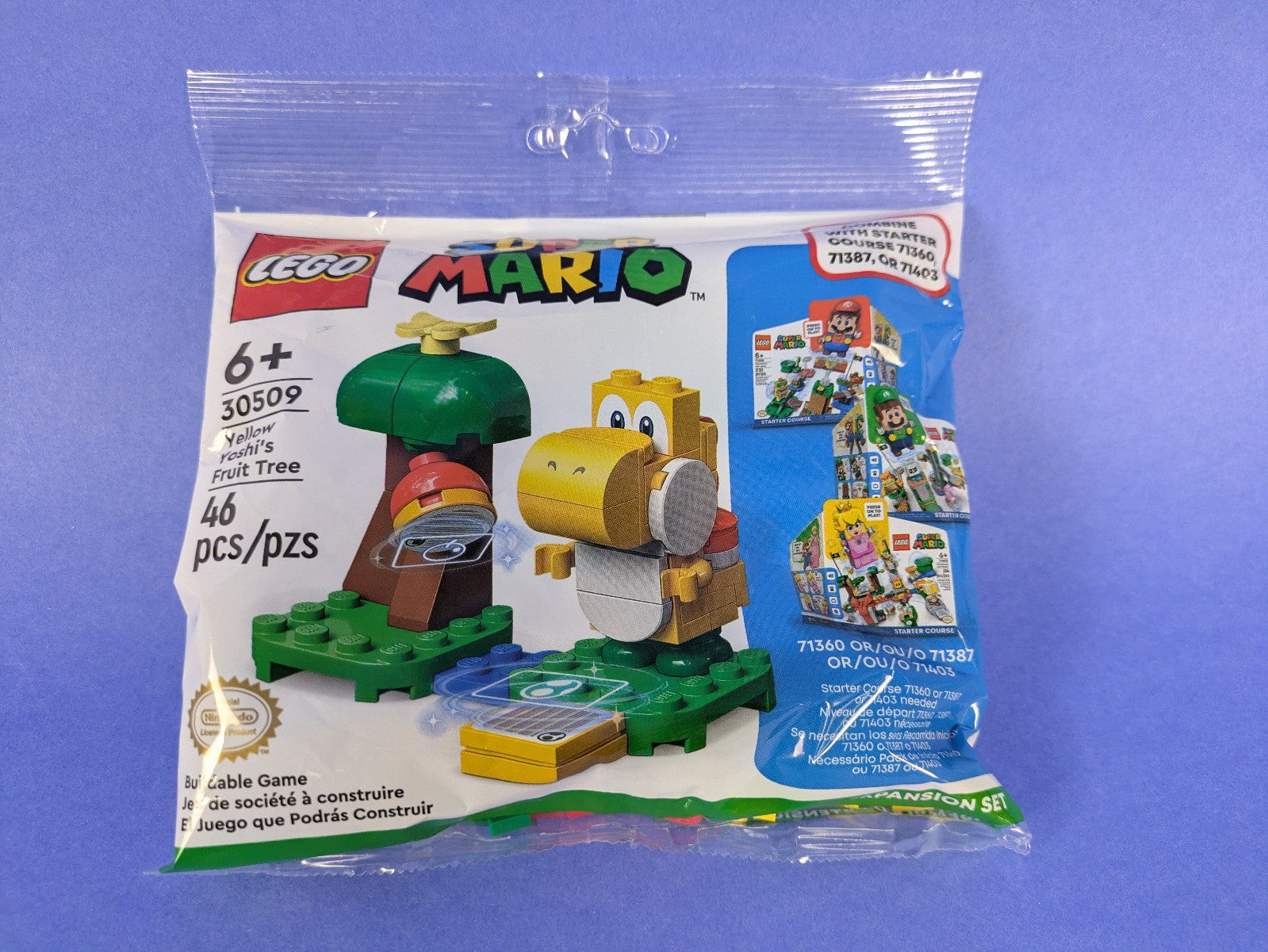 Lego Super Mario: Yellow Yoshi's Fruit Tree - Expansion polybag 30509 BRAND NEW