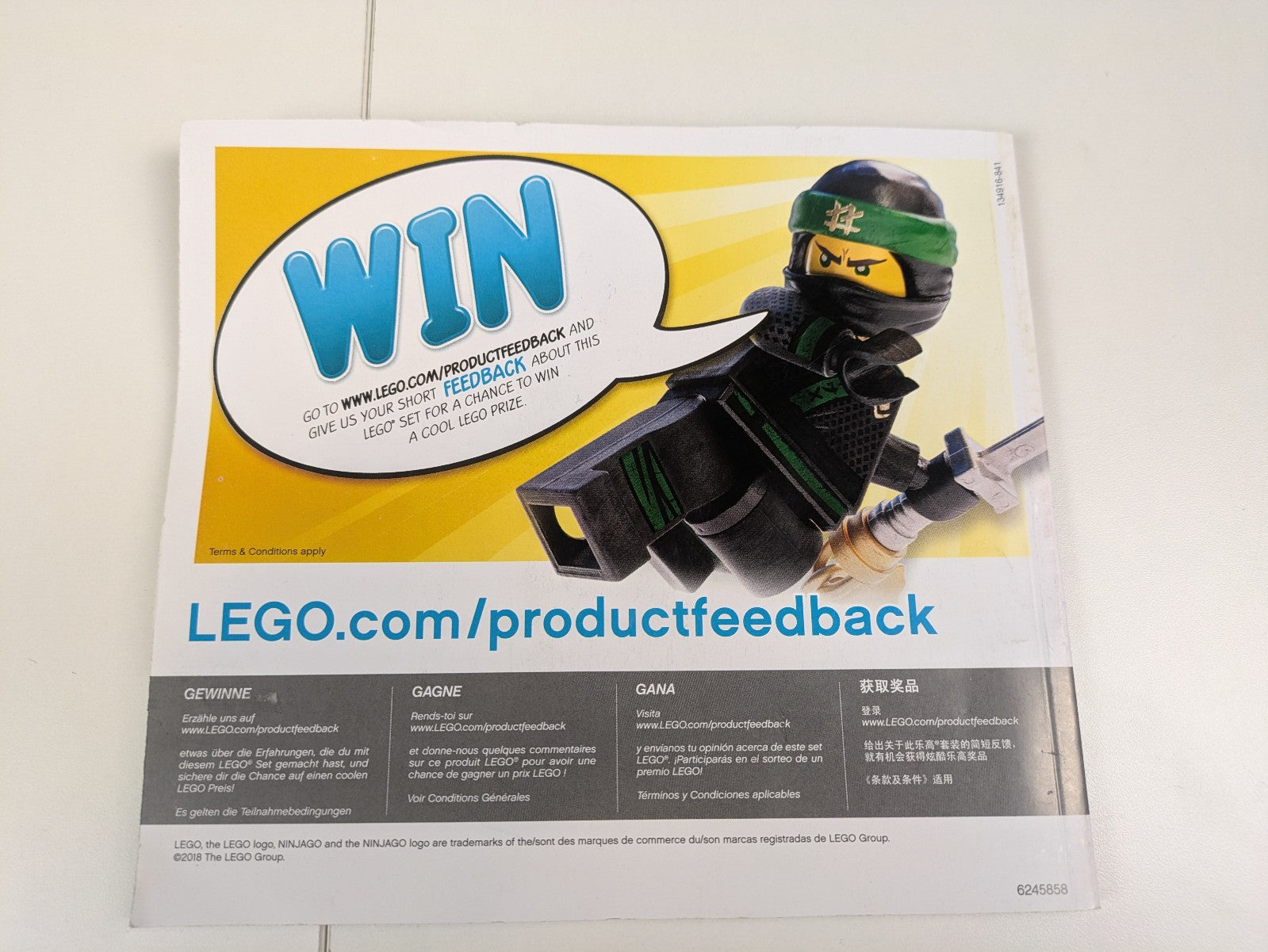 Lego NINJAGO: Hunted: Stormbringer Set 70652 - Incomplete Set