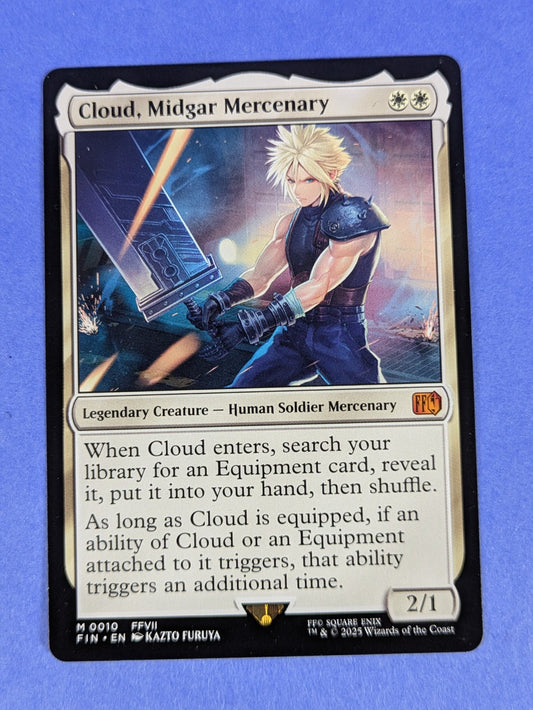 MTG Magic: FINAL FANTASY: Cloud, Midgar Mercenary #0010 Mythic - NM