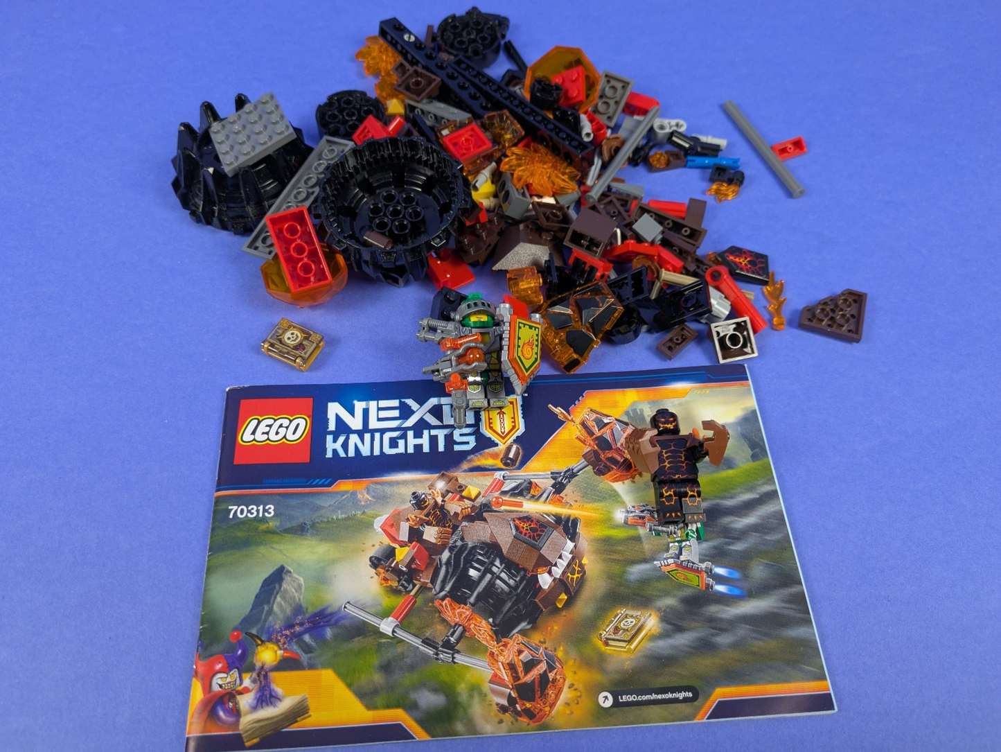 LEGO NEXO KNIGHTS Moltor's Lava Smasher 70313 Complete Set Pre-Owned