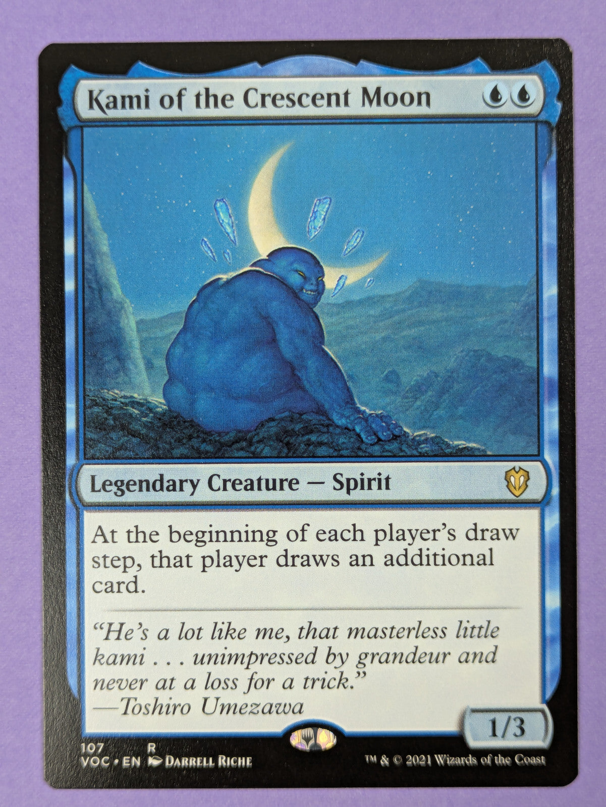 MTG Magic: Crimson Vow Commander: Kami of the Crescent Moon #107 Rare - NM
