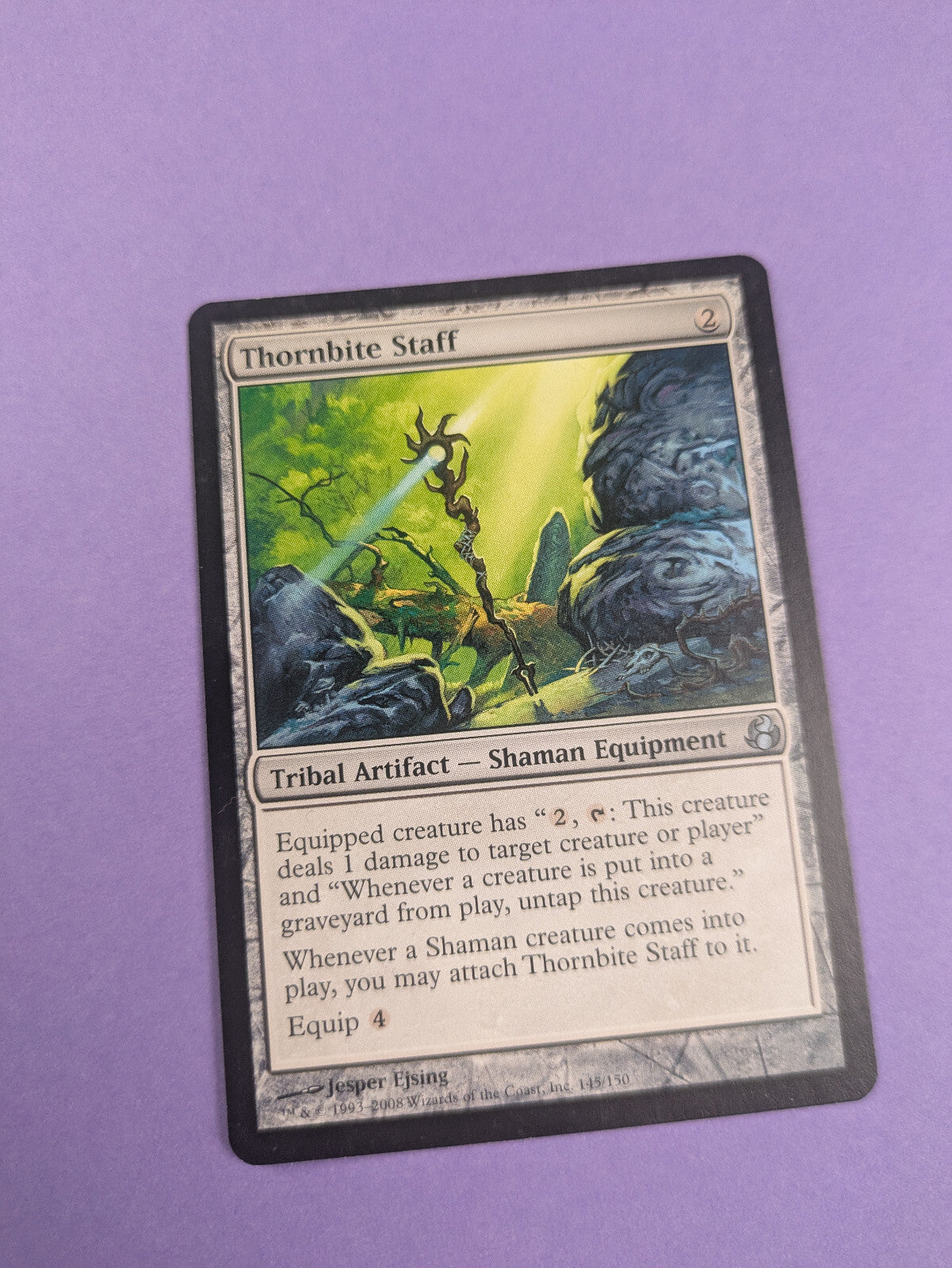 MTG Magic The Gathering: Morningtide: Thornbite Staff Uncommon - NM