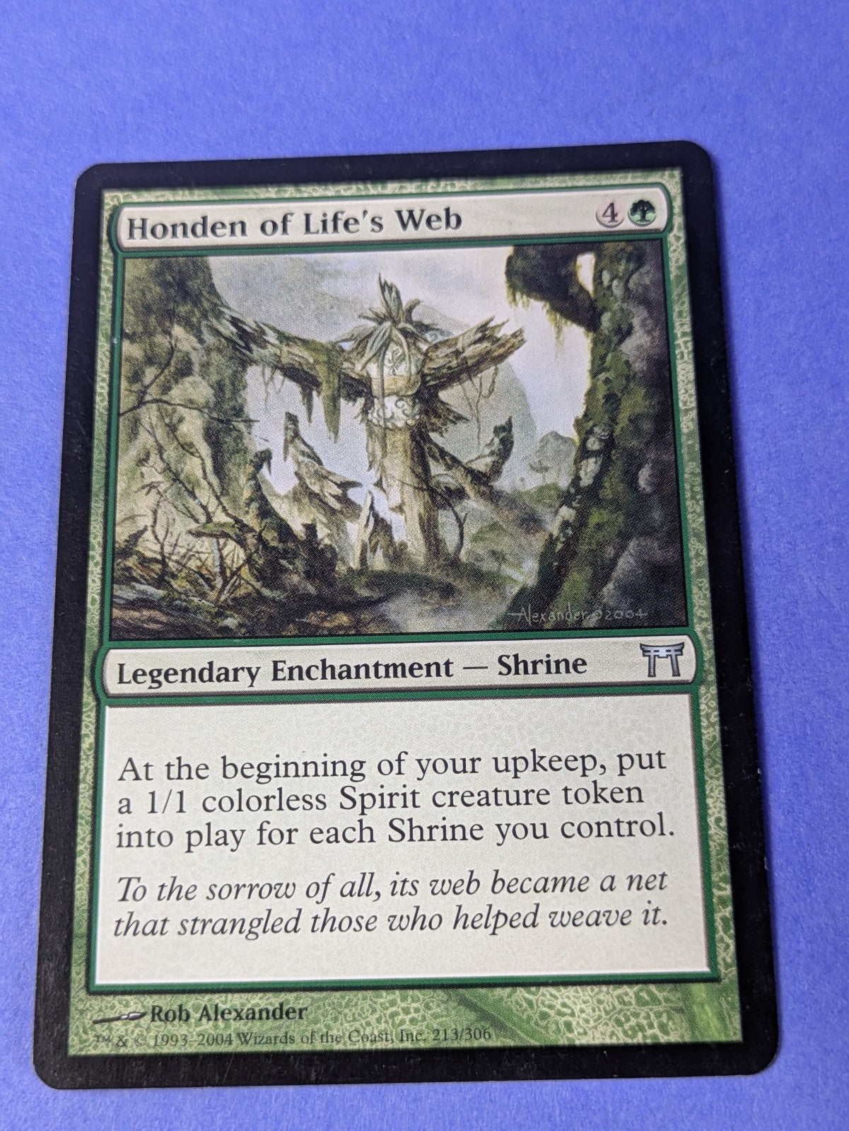 MTG Magic: Champions of Kamigawa: Honden of Life's Web #213/306 Uncommon - LP