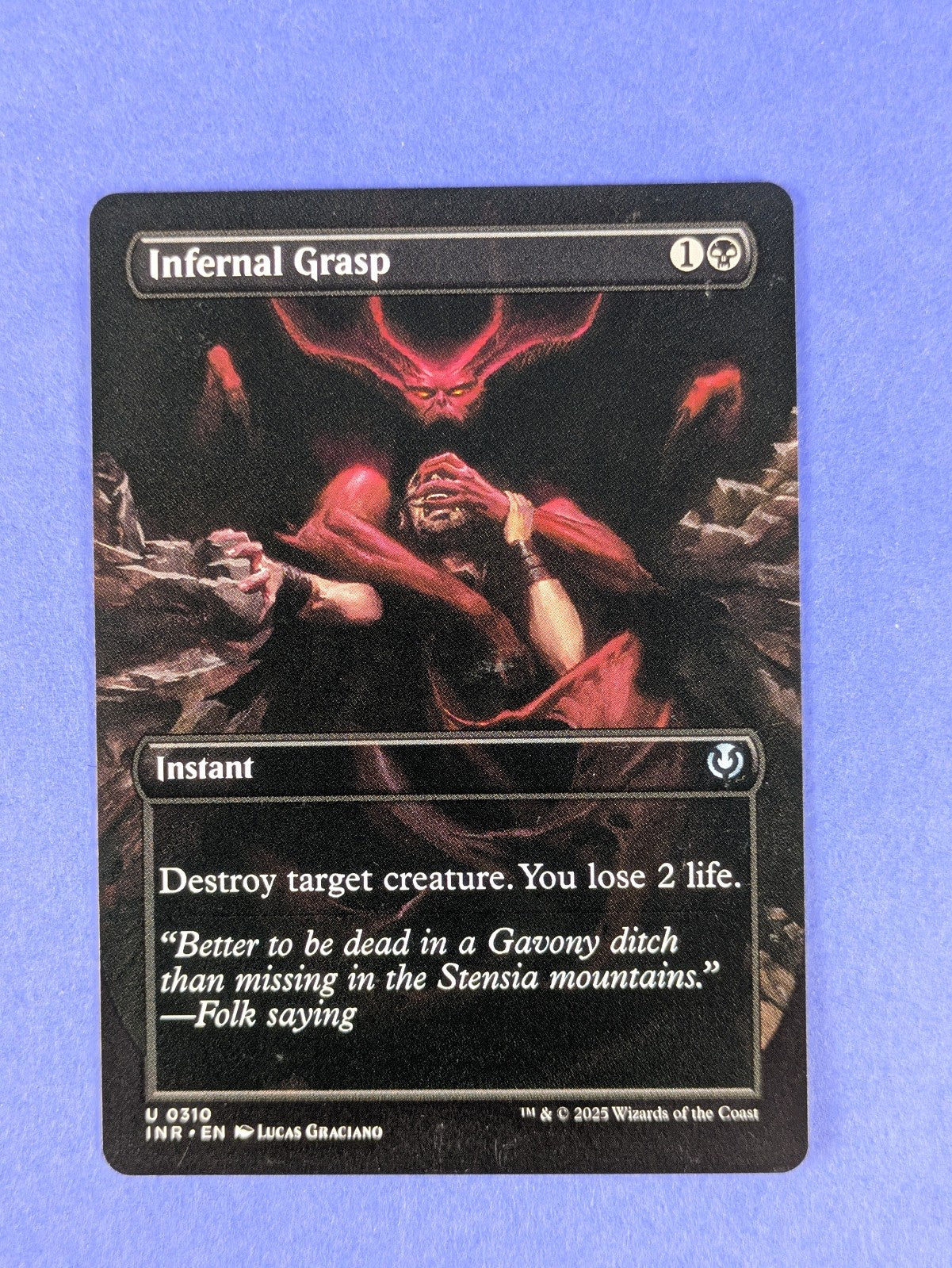 MTG Magic: Innistrad Remastered: Infernal Grasp #0310 Uncommon - NM