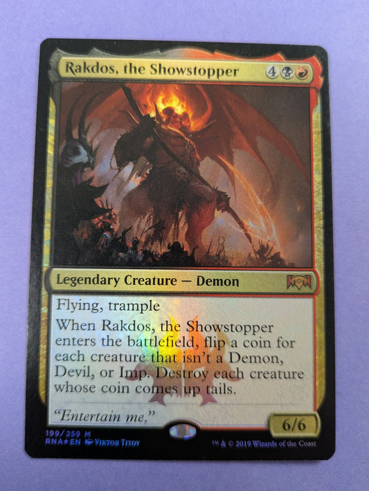 MTG: Ravnica Allegiance: Rakdos, the Showstopper Foil Mythic #199/259 - NM