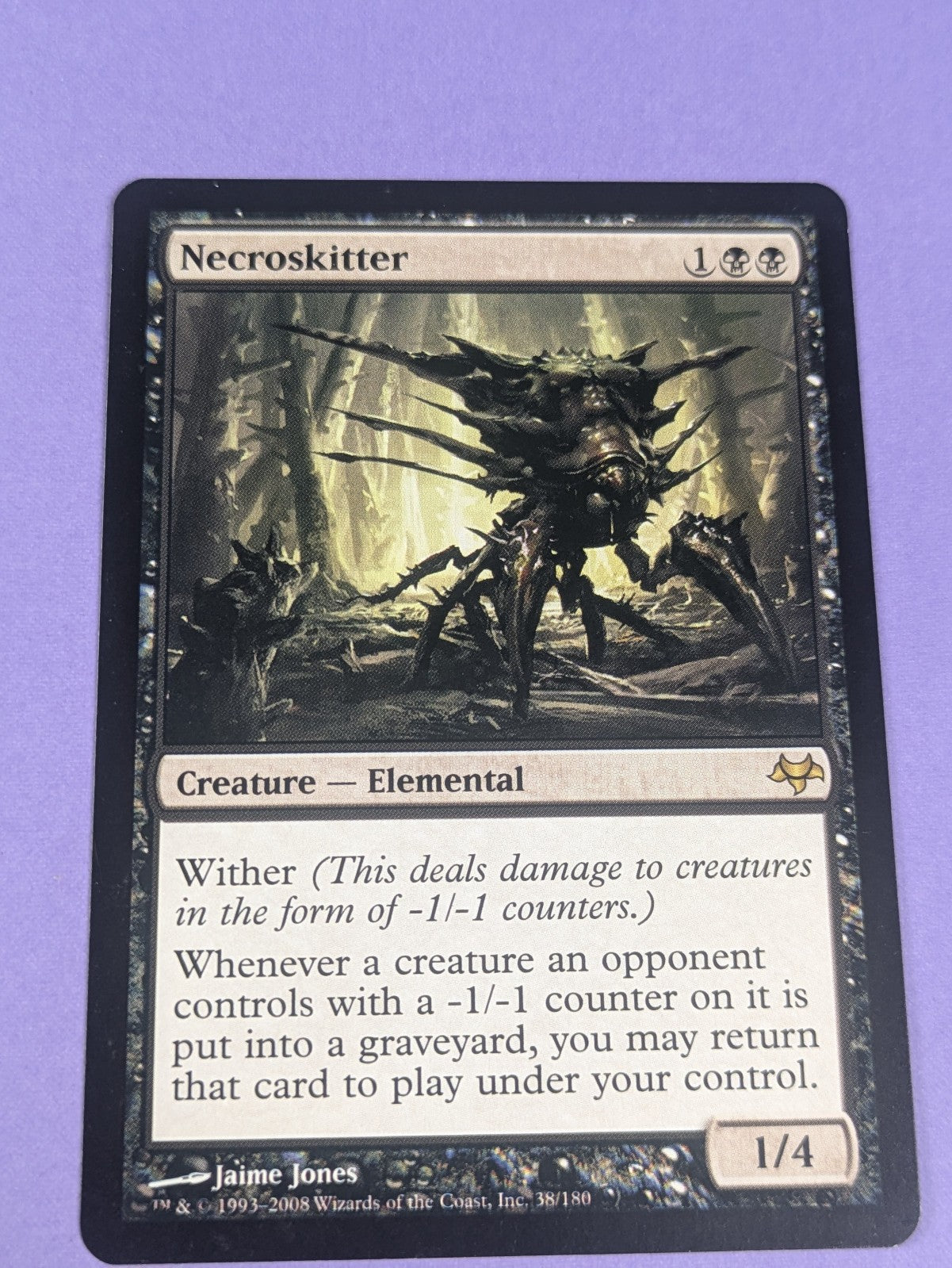 MTG Magic the Gathering: Eventide: Necroskitter #38/180 Rare - NM