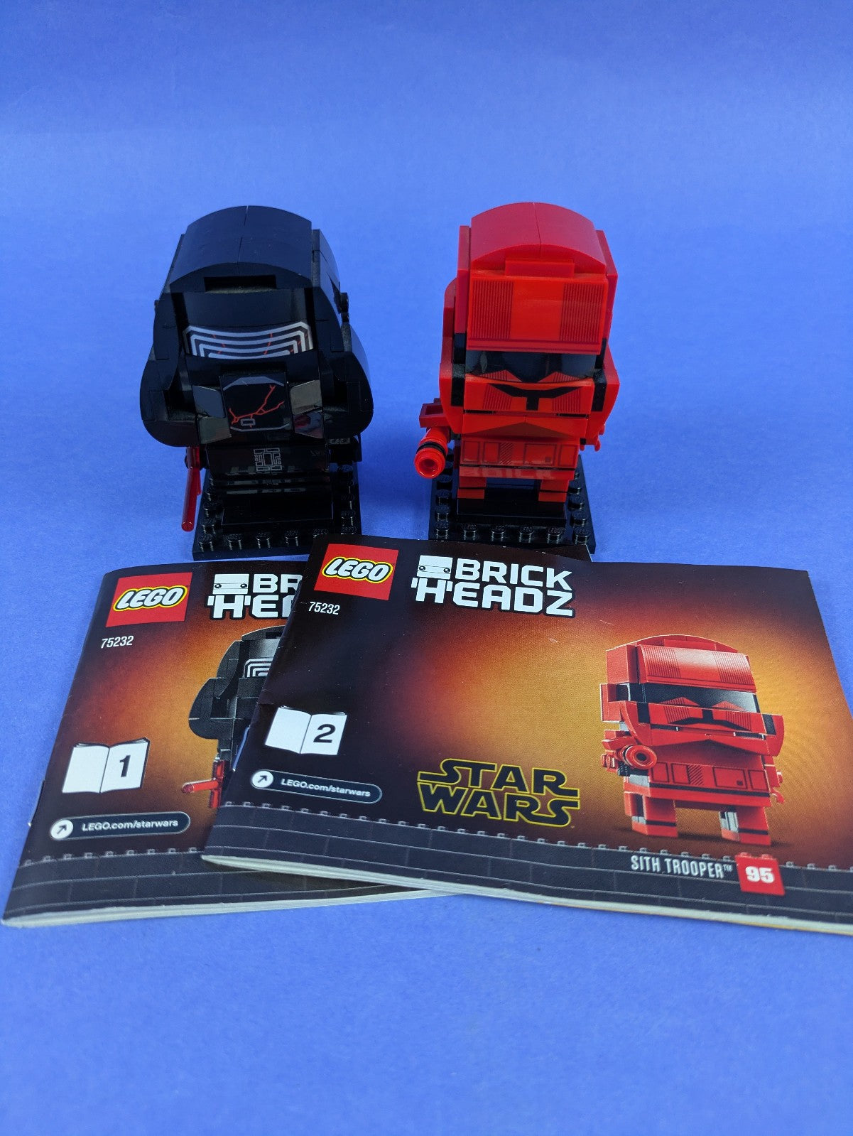 LEGO BrickHeadz Star Wars Kylo Ren & Sith Trooper 75232 Complete Set Pre-Owned