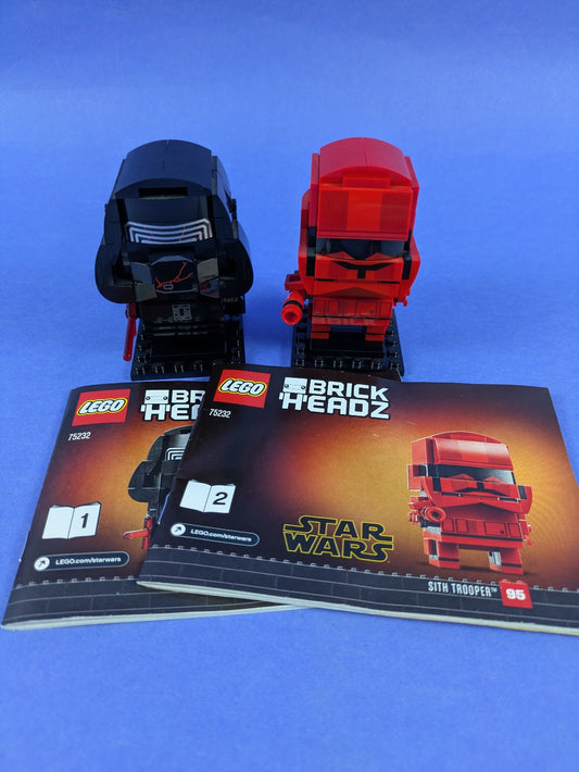 LEGO BrickHeadz Star Wars Kylo Ren & Sith Trooper 75232 Complete Set Pre-Owned