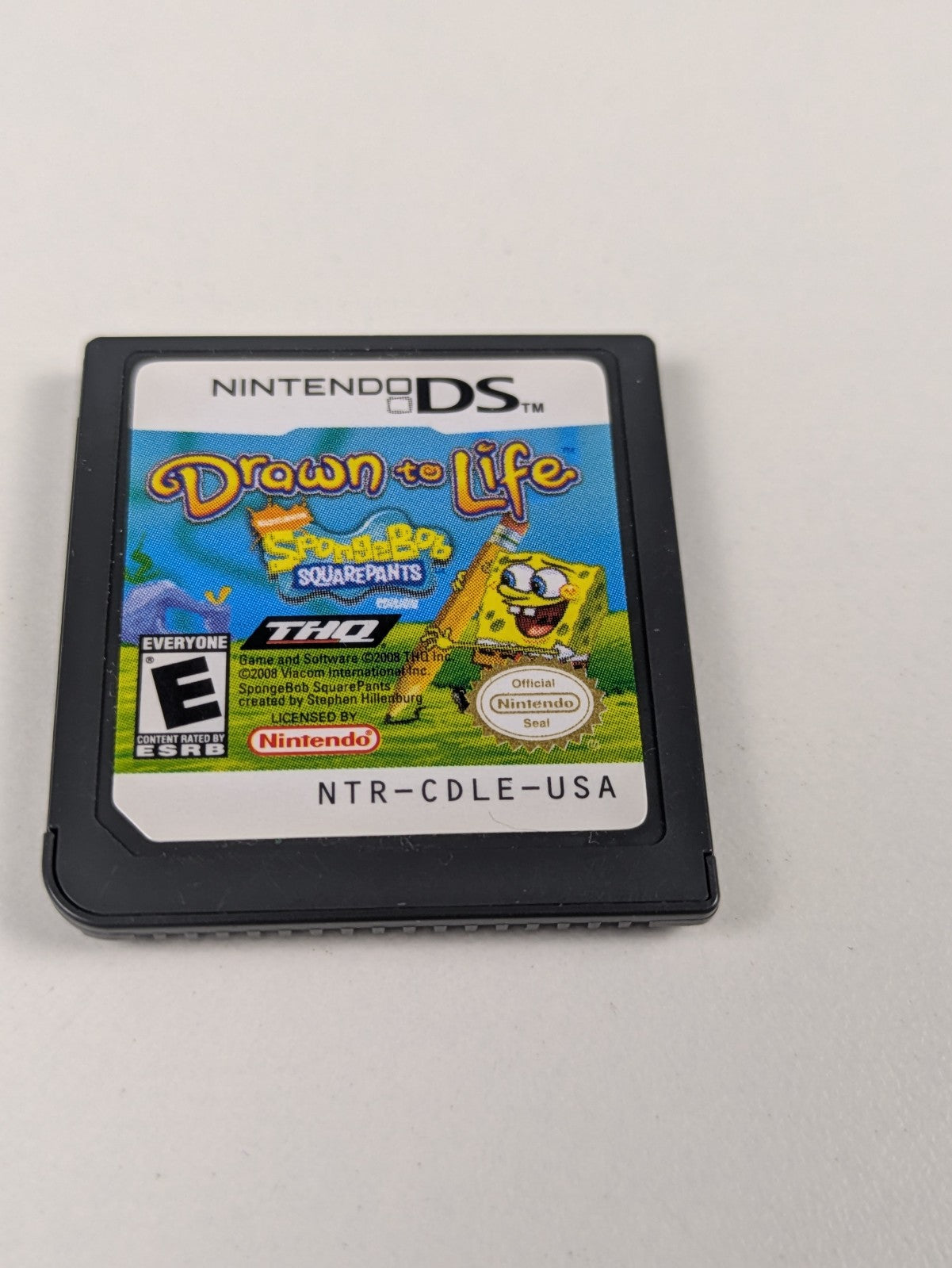 Drawn to Life: SpongeBob SquarePants Edition (Nintendo DS, 2008) Cartridge Only