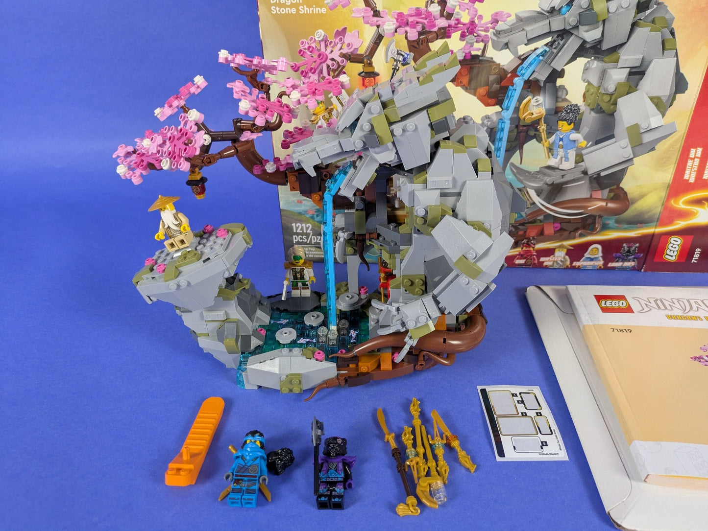 Lego NINJAGO: Dragon Stone Shrine Set 71819 Complete Set