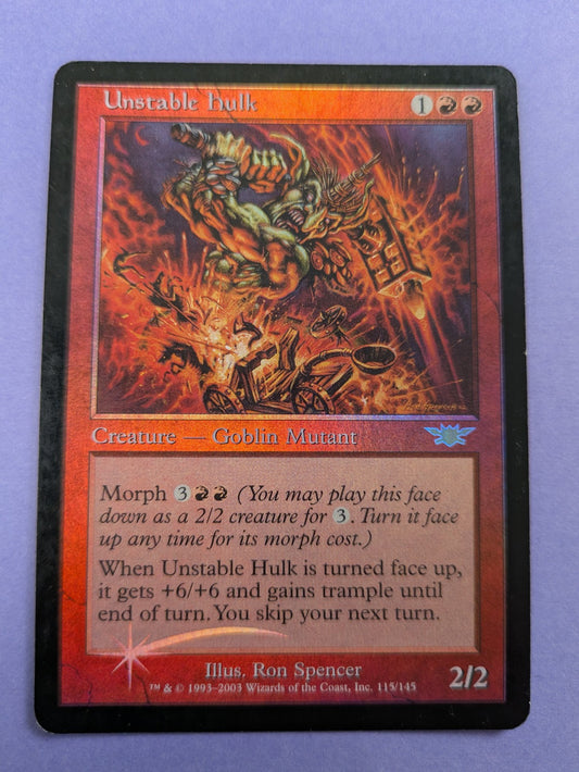 MTG Magic The Gathering: Legions: Unstable Hulk Foil #115/145 Rare - LP