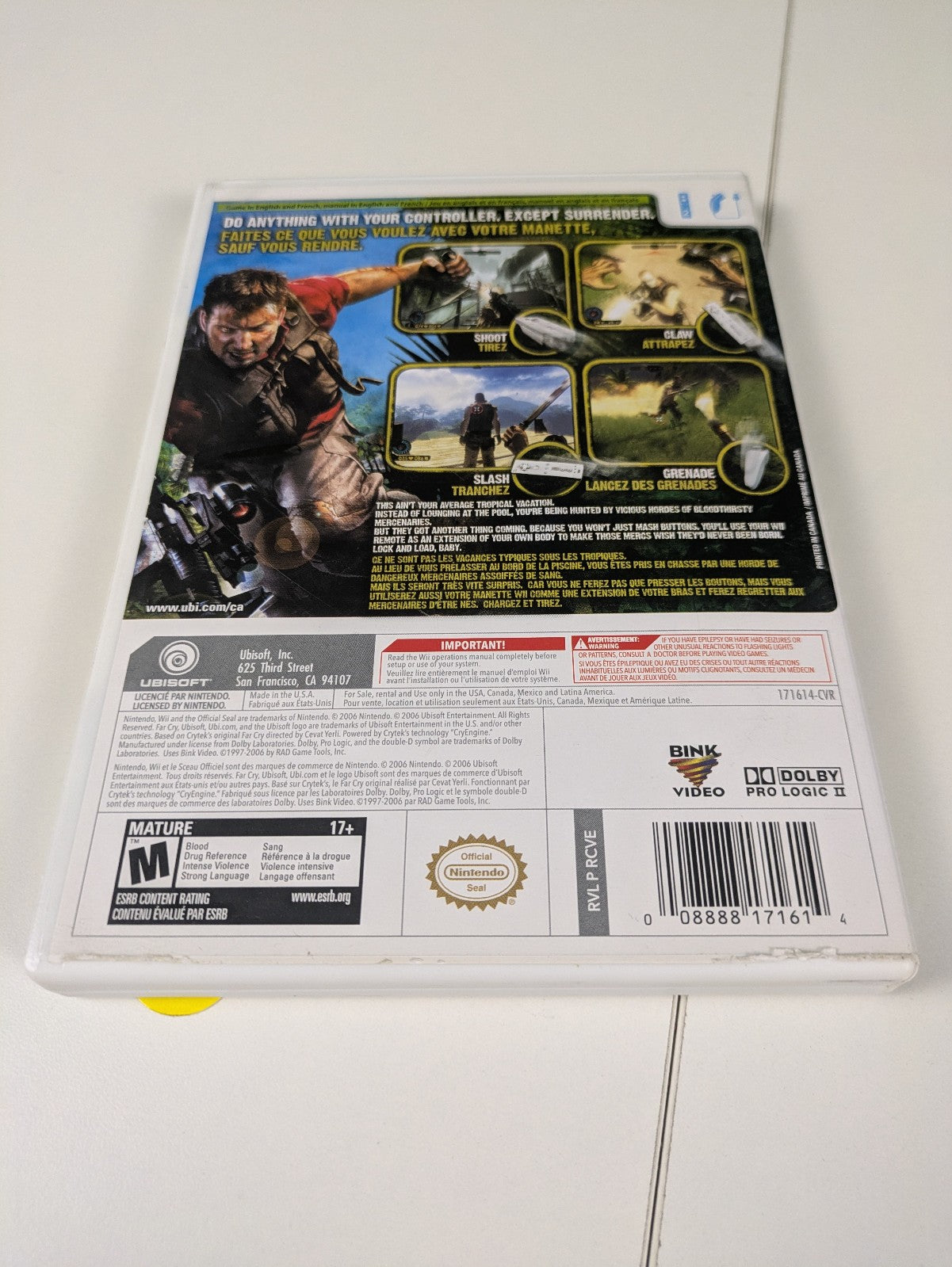 Far Cry: Vengeance (Nintendo Wii, 2006) CIB