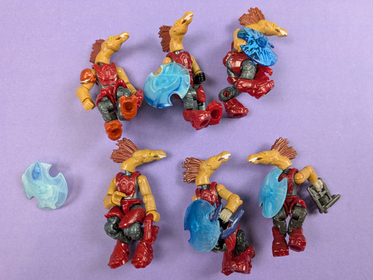 HALO Mega Bloks Construx Red Jackal Freebooter Minifigure (6X) CNC84 Series 13