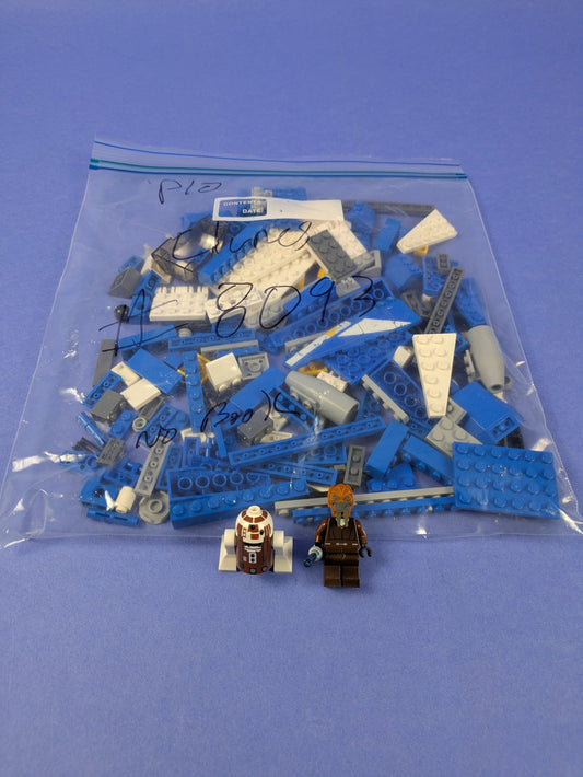 LEGO Star Wars Plo Koon's Jedi Starfighter 8093 Complete Set Pre-Owned