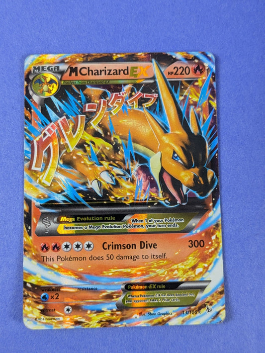 M Charizard EX - 13/106 - Ultra Rare Holo Flashfire - Pokemon Card - HP