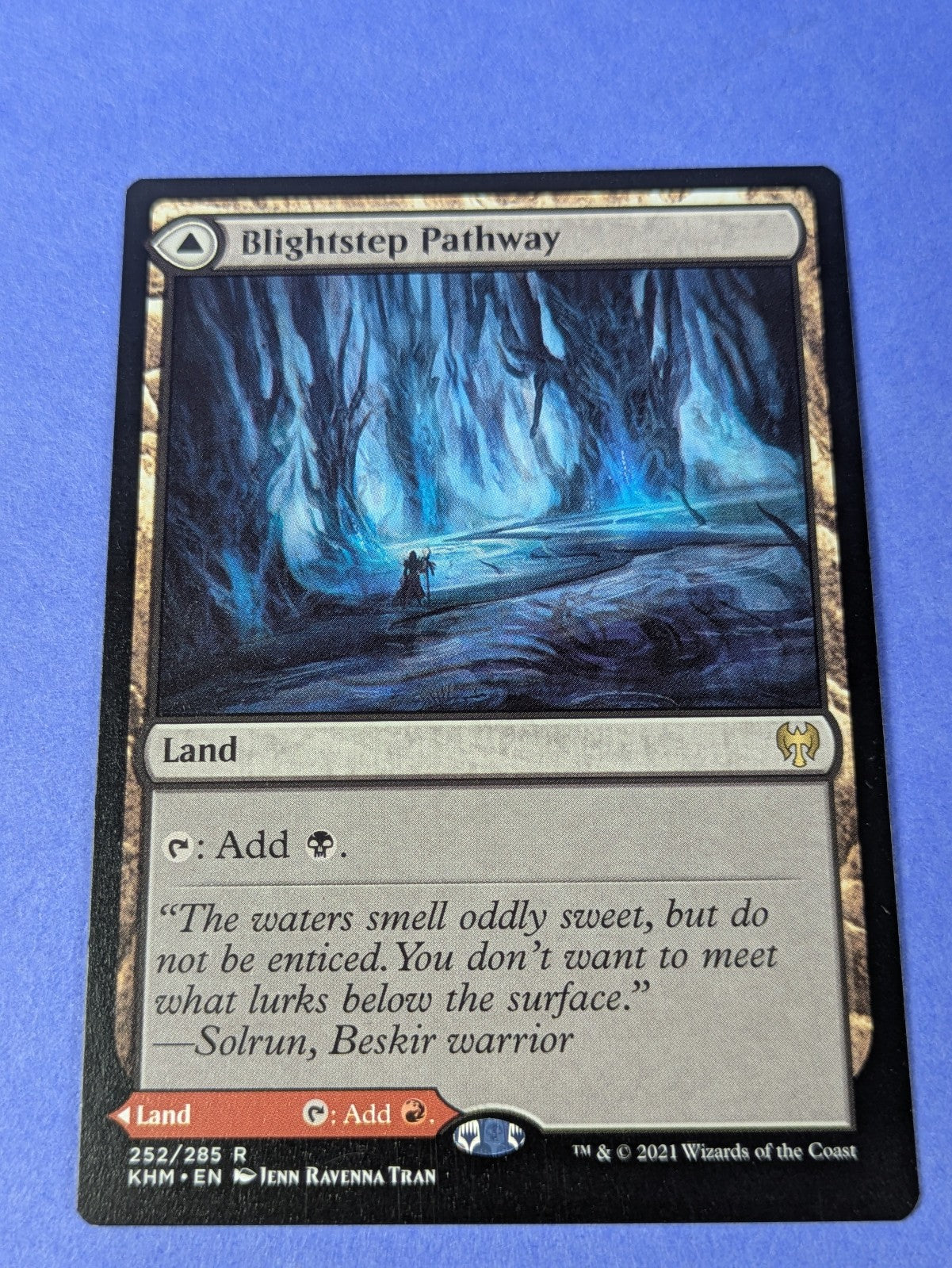 MTG Magic: Kaldheim: Blightstep Pathway / Searstep Pathway #252/285 Rare - NM
