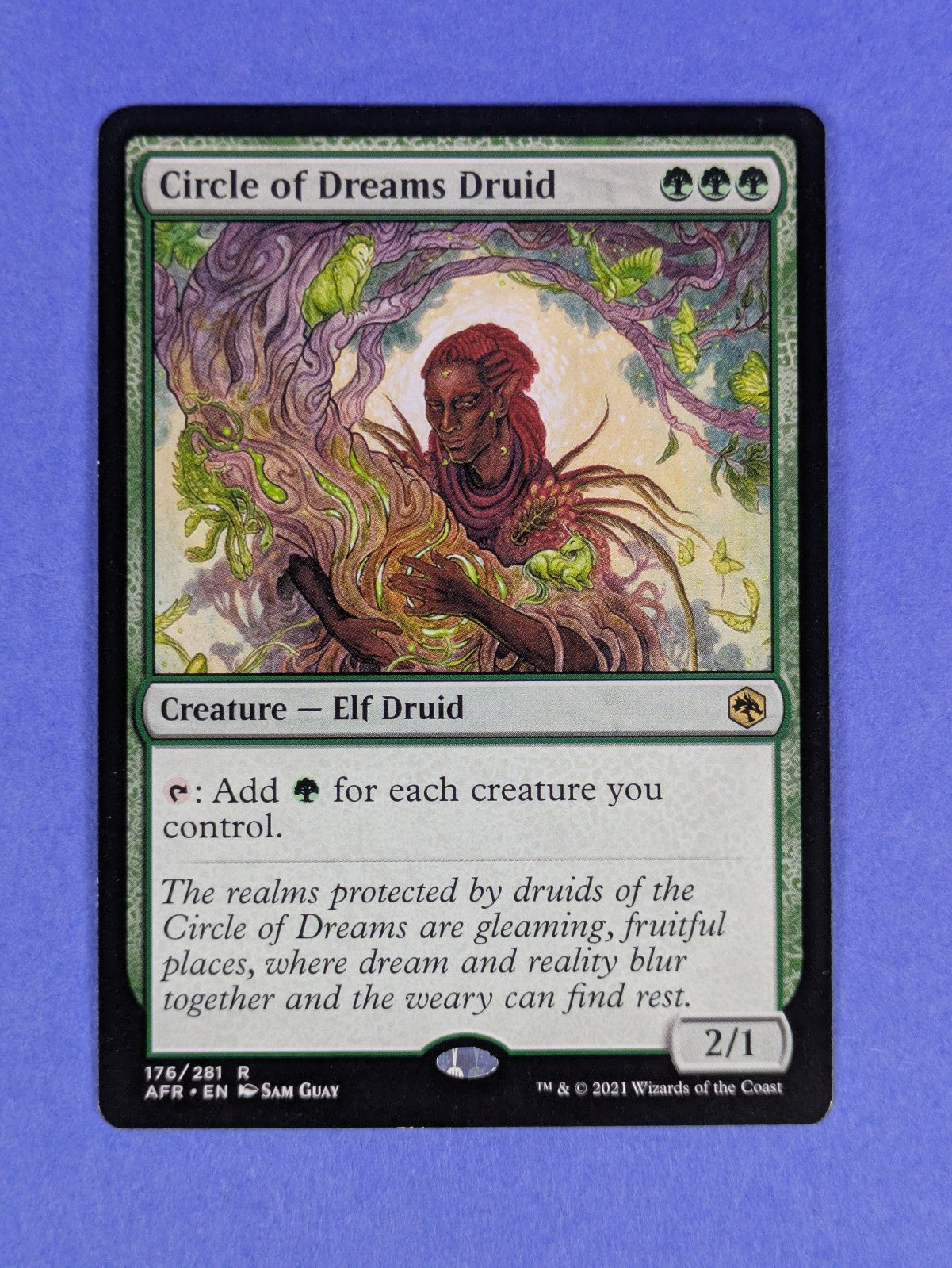 MTG: Adventures in the Forgotten Realms: Circle of Dreams Druid #176/281 Rare NM