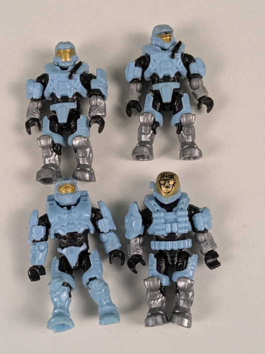 HALO Mega Bloks Construx Blue Spartan Intruders (4X) FRM20 Faithful vs Fallen