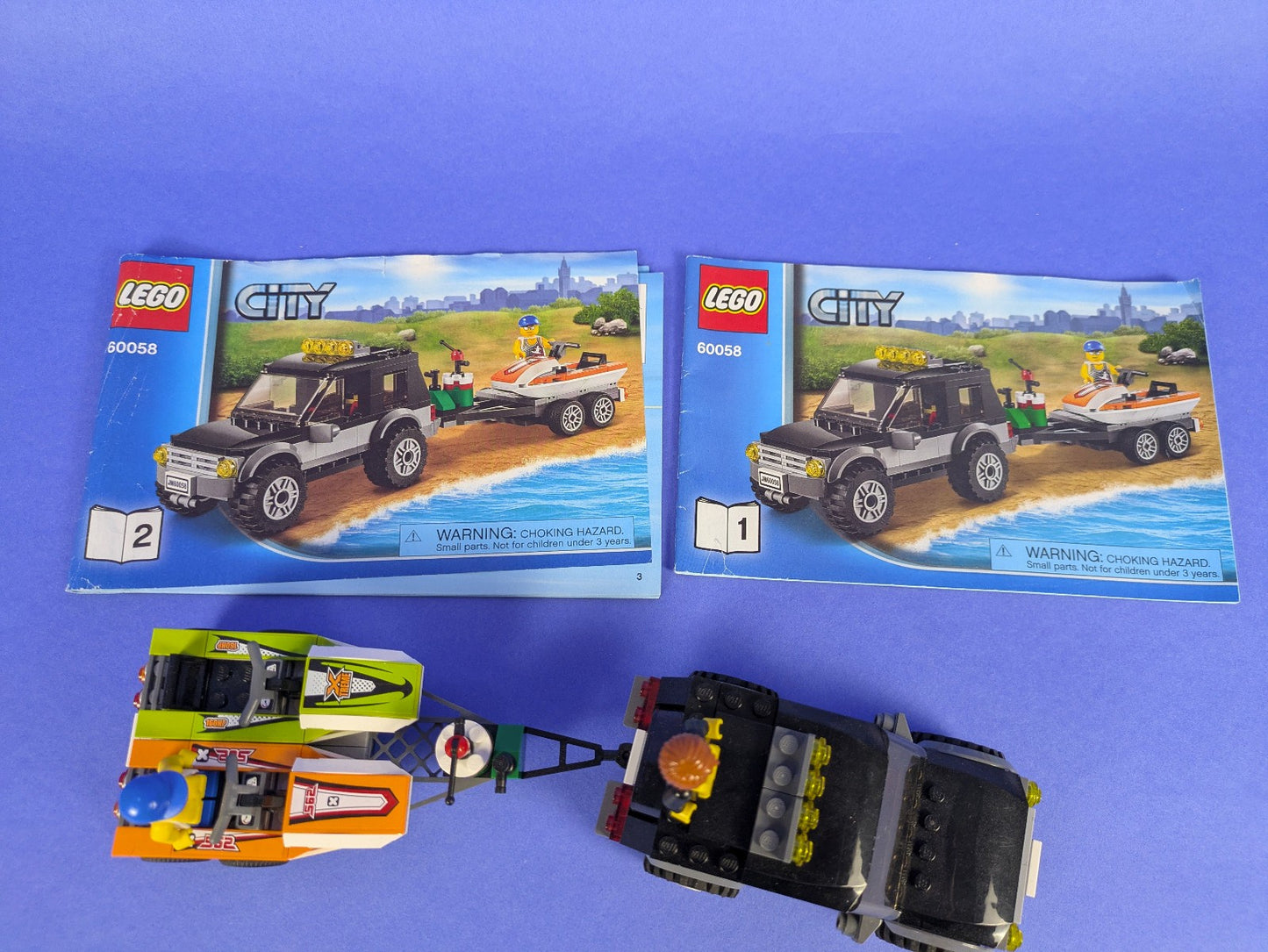 Lego Town: City: Recreation: SUV with Watercraf 60058 - Complete w/ Instructions