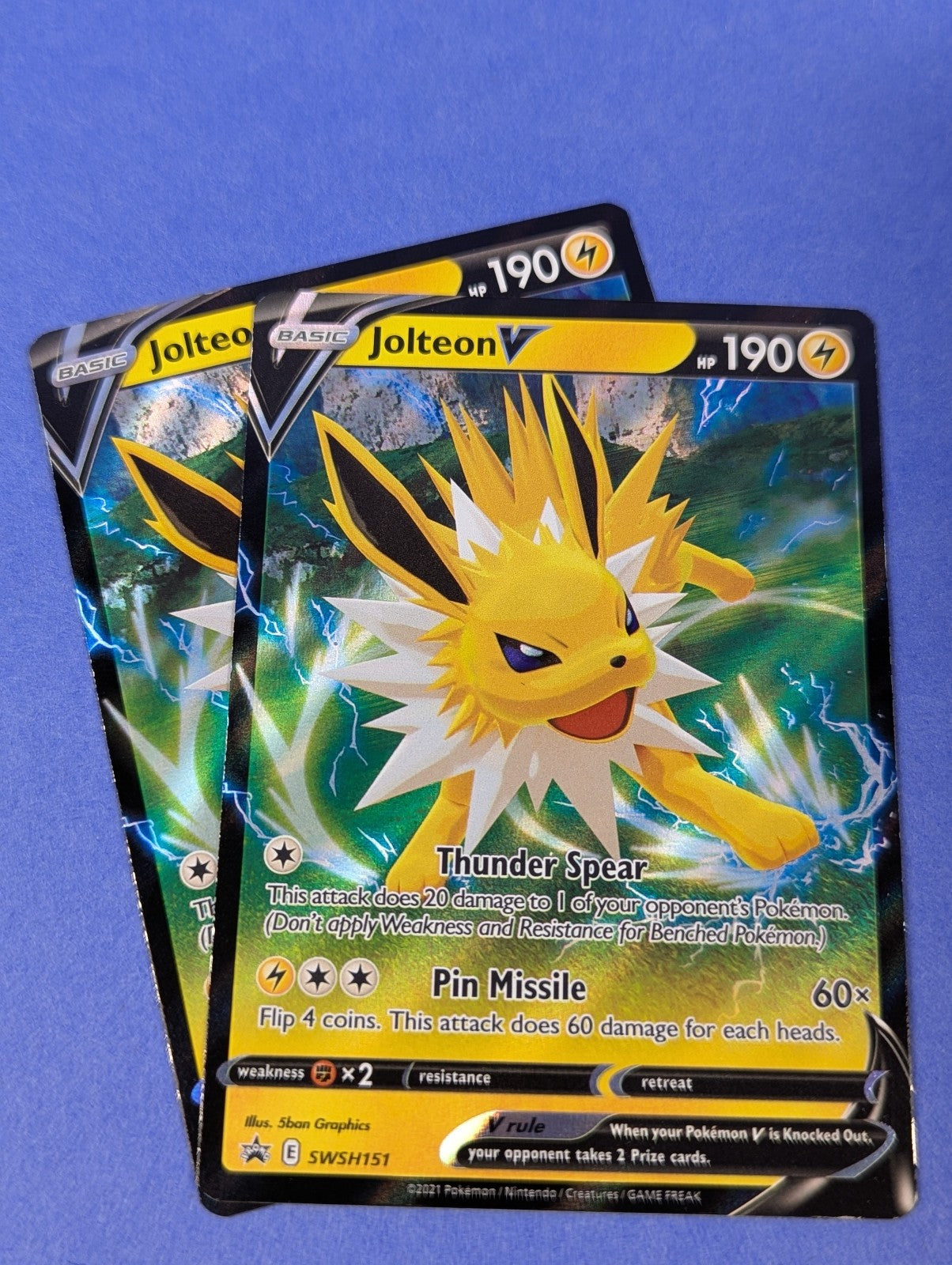 Jolteon V - SWSH151 - Holo Promo Sword & Shield Promos - Pokemon Card - LP