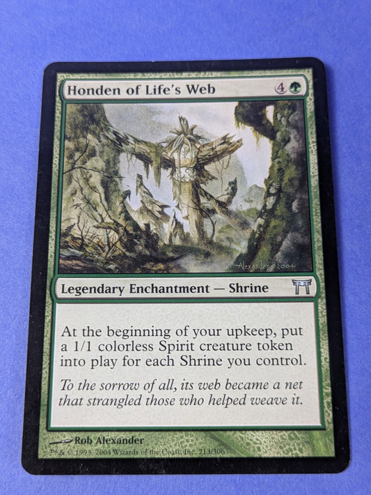 MTG Magic: Champions of Kamigawa: Honden of Life's Web #213/306 Uncommon - LP