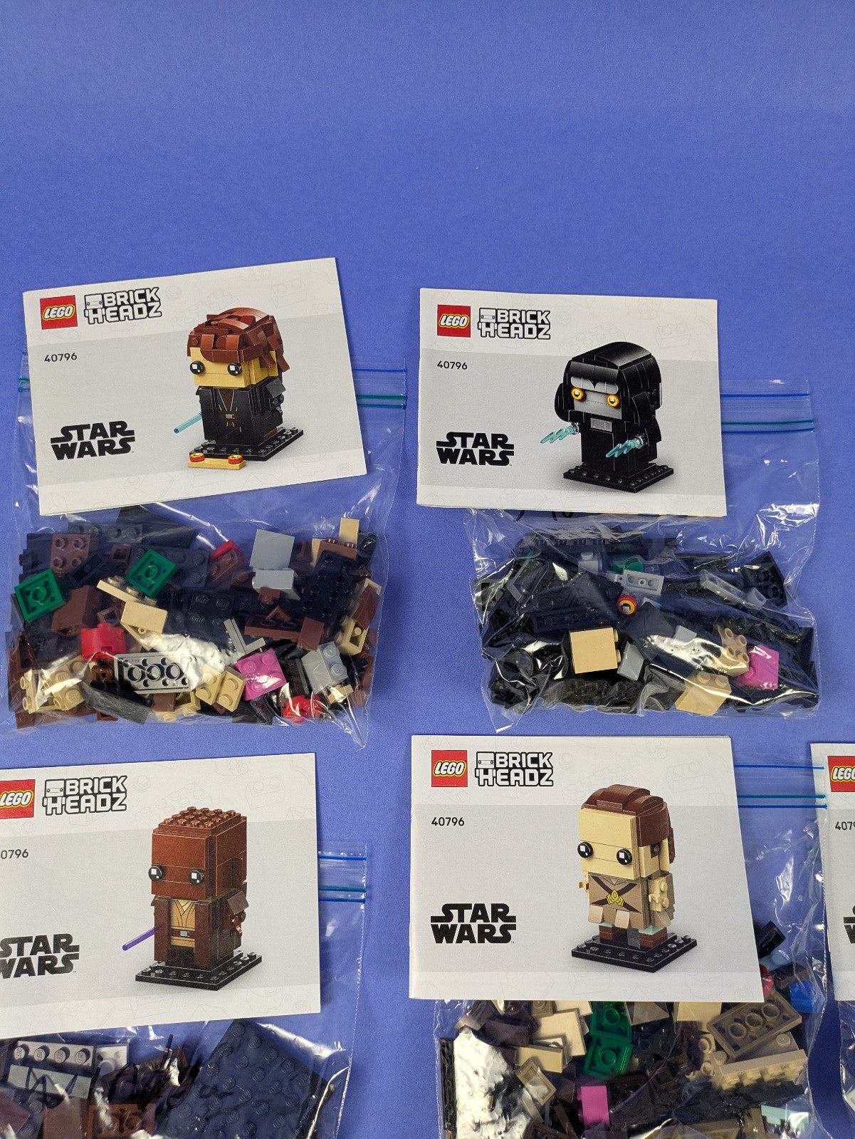 LEGO BrickHeadz Star Wars Revenge of the Sith Heroes & Villains 40796 Pre-Owned