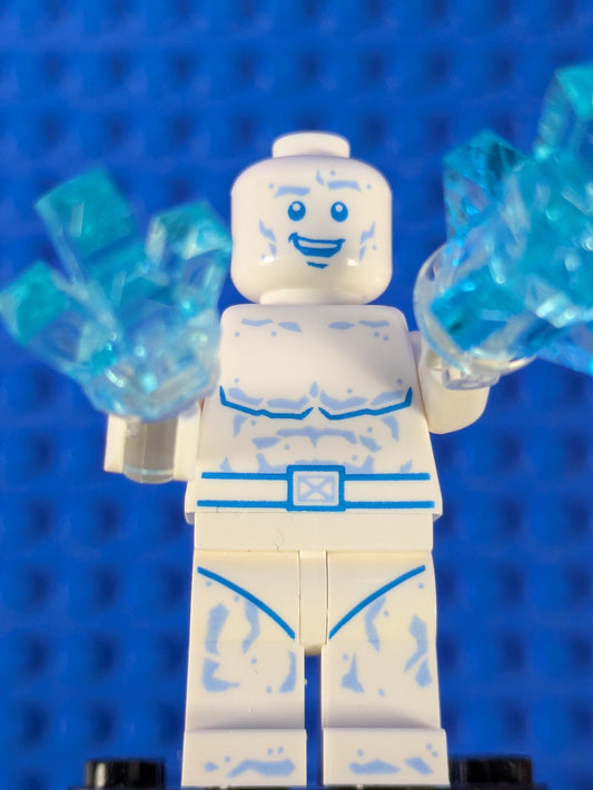 Lego Super Heroes: X-Men: Iceman - Medium Blue Eyes and Mouth sh0995 Set 76294