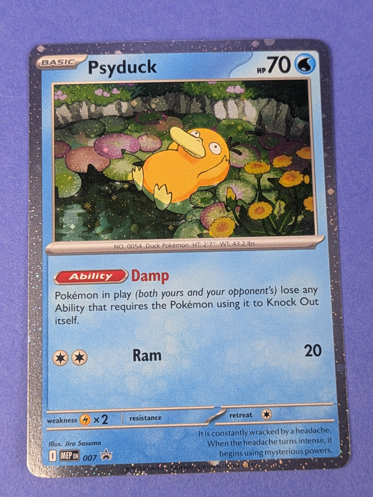 Psyduck - MEP007 - Cosmos Holo Promo Mega Evolution Promos - Pokemon - NM