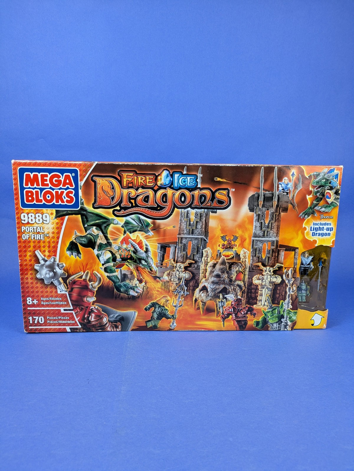 MEGA BLOKS Fire & Ice Dragons Portal of Fire 9889