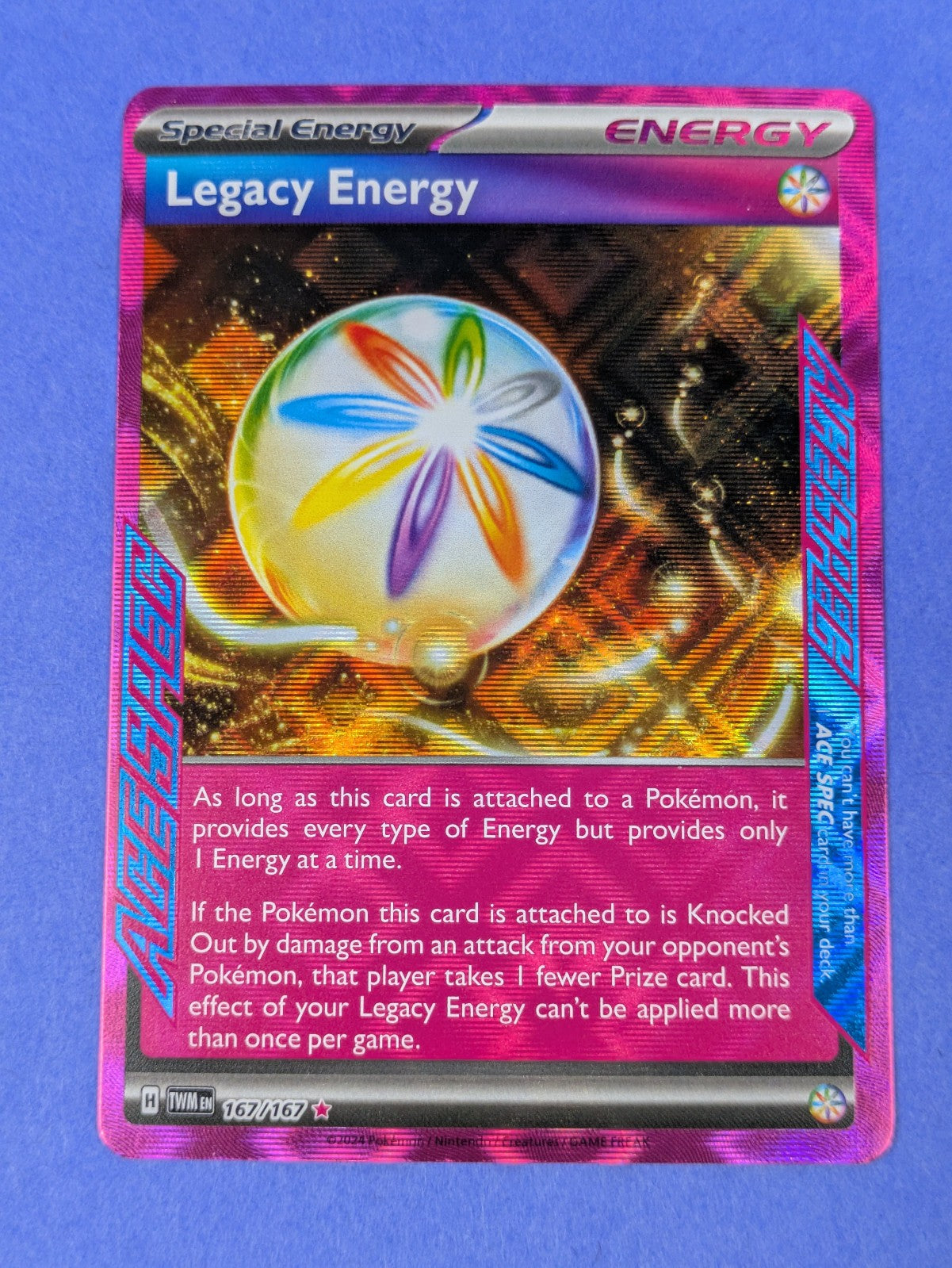 Legacy Energy - 167/167 - ACE SPEC Rare Twilight Masquerade - Pokemon Card - NM