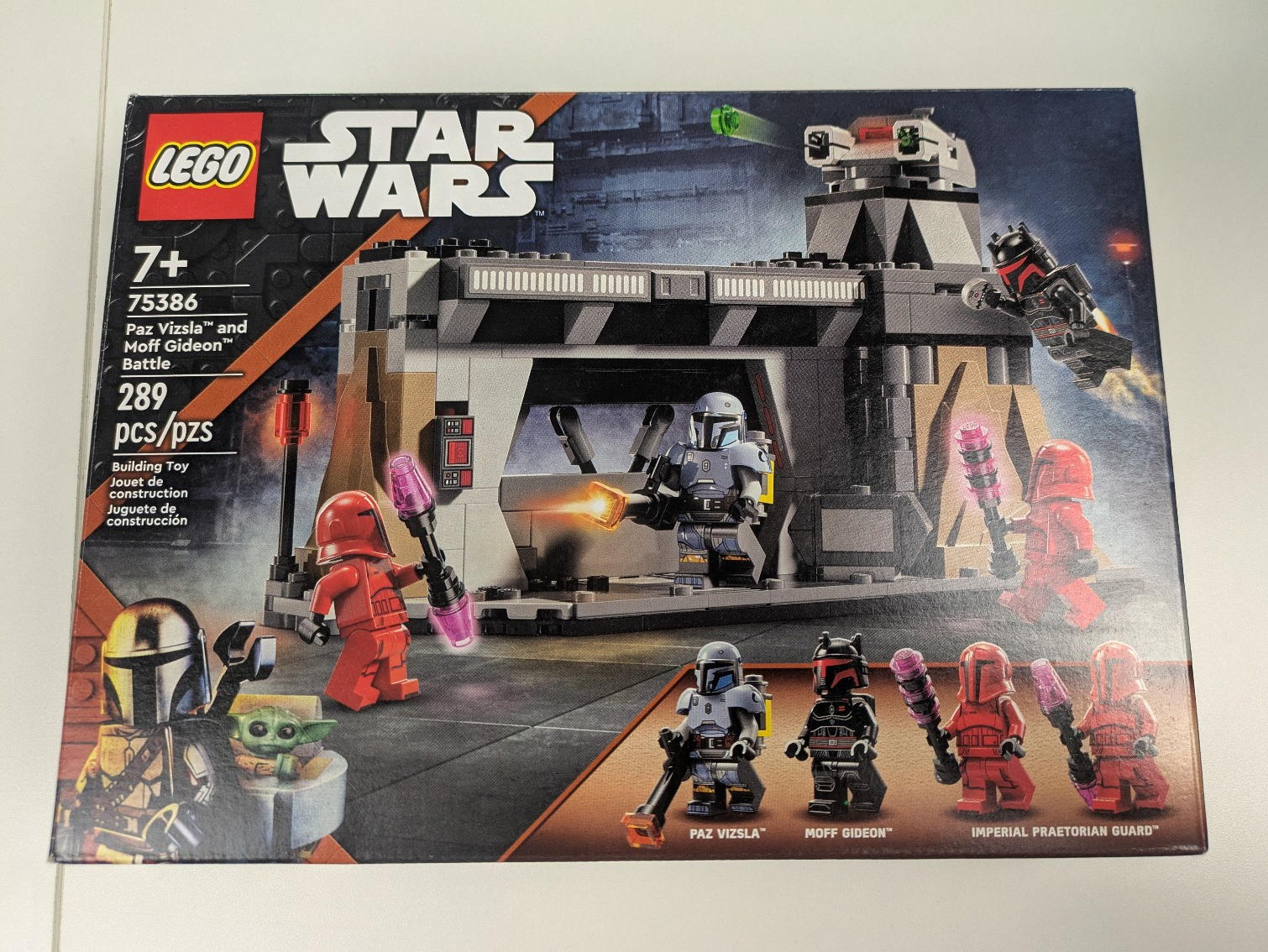 Lego Star Wars: Paz Vizsla and Moff Gideon Battle Set 75386 Complete Set