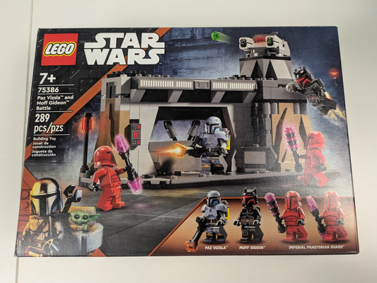 Lego Star Wars: Paz Vizsla and Moff Gideon Battle Set 75386 Complete Set